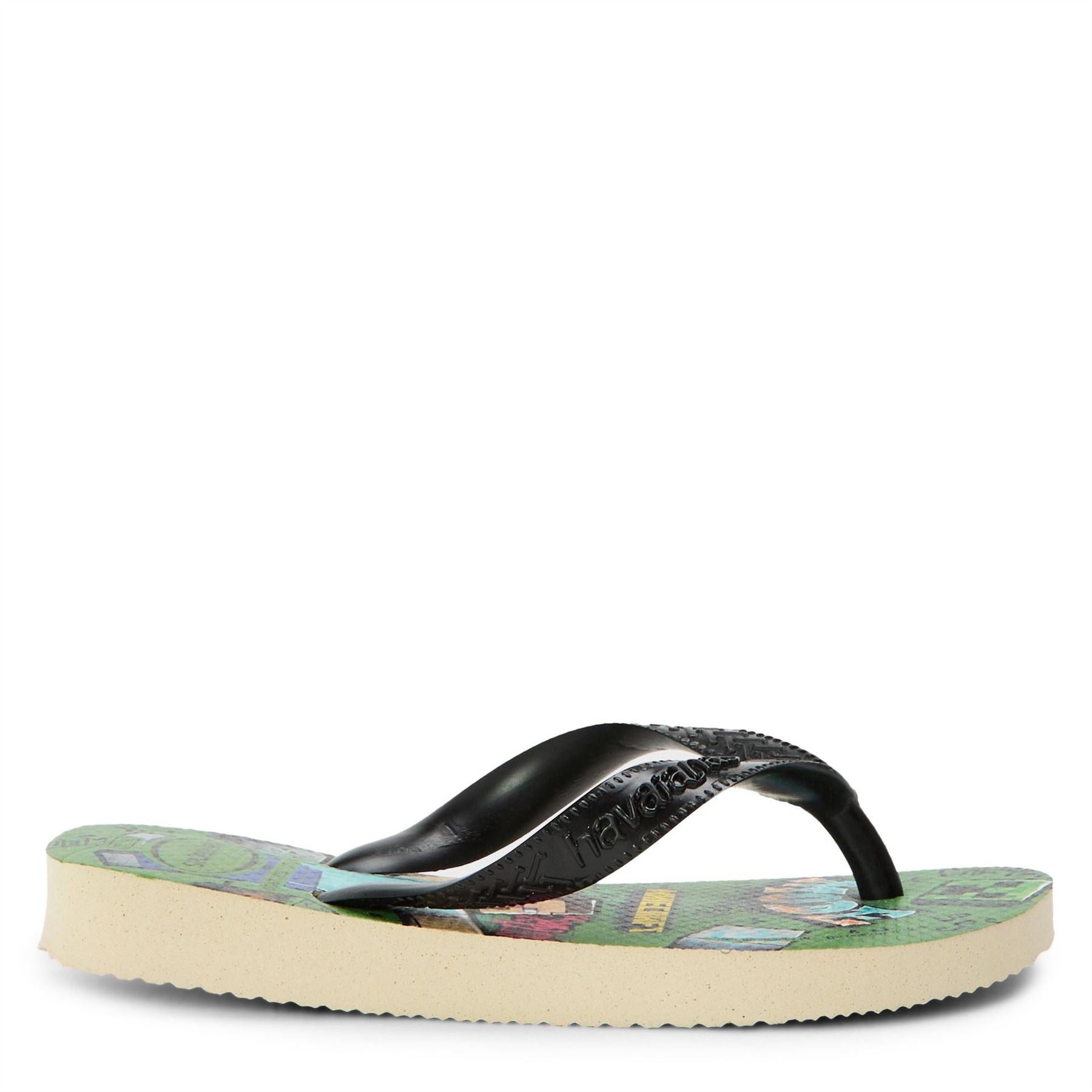 Havaianas Hav. Kids Minecraft White Blue Comf Flip Flops Womens