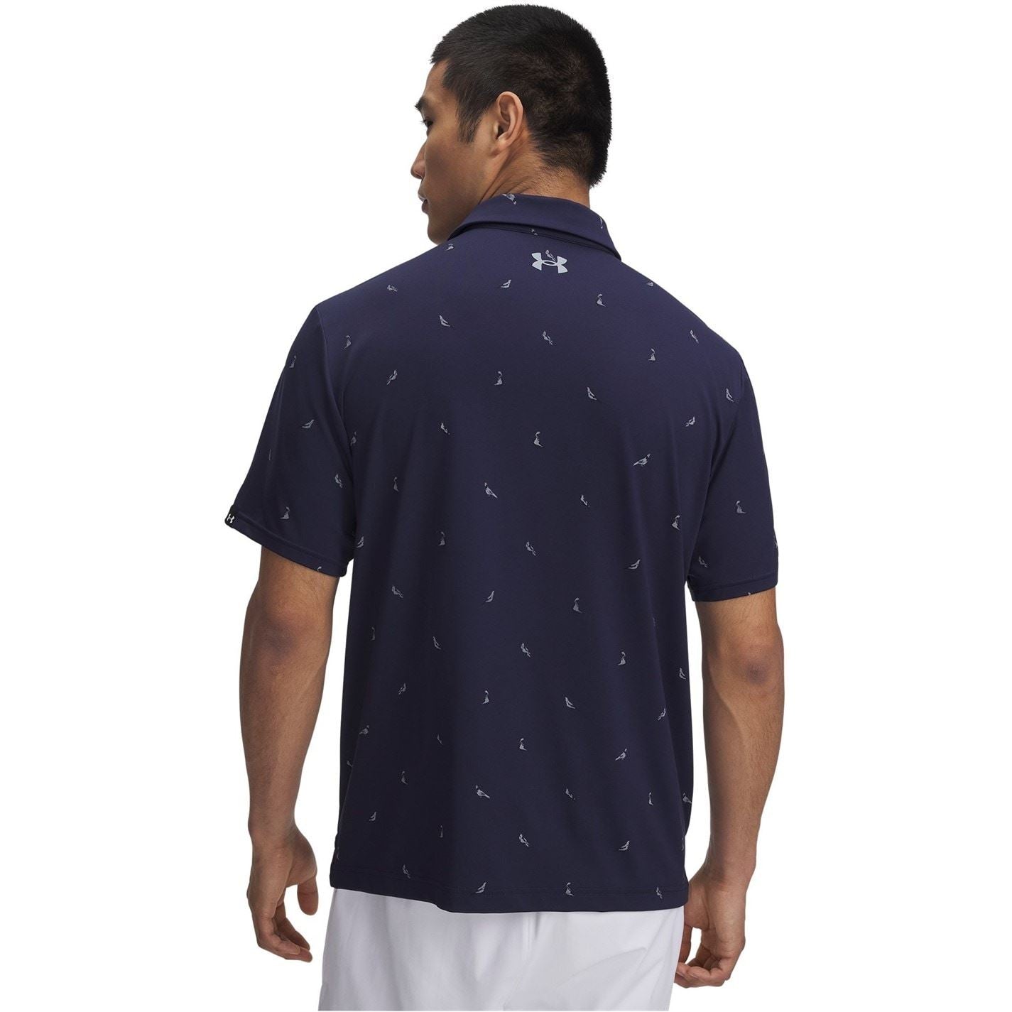 Under Armour Printed Collared Neck Short Sleeve Polo Shirt