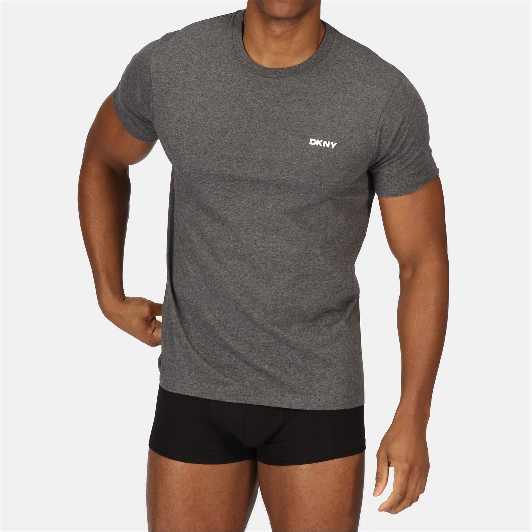 DKNY Mens 3 Pack Short Sleeve T-Shirts Giants