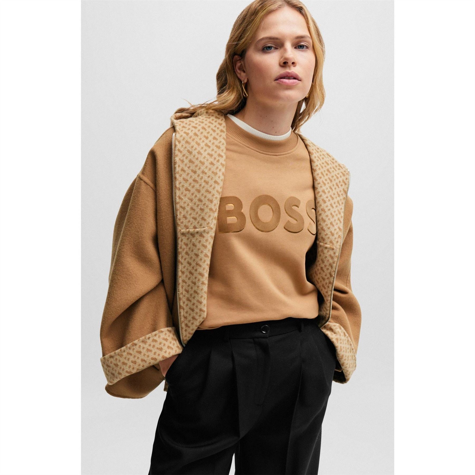 Boss Capes Relaxed Fit Short Jacket