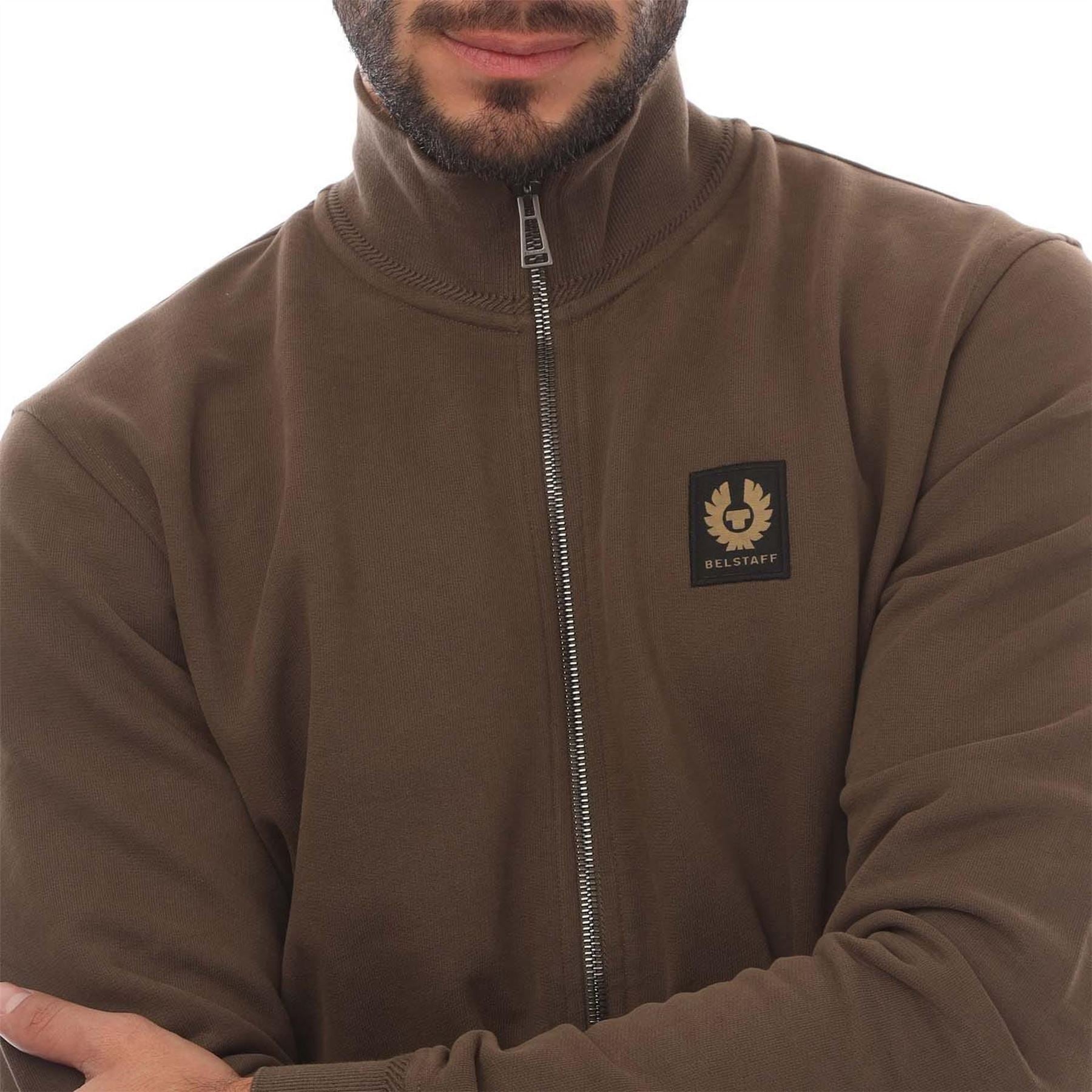 Belstaff Fleece Full Zip Sweatshirt