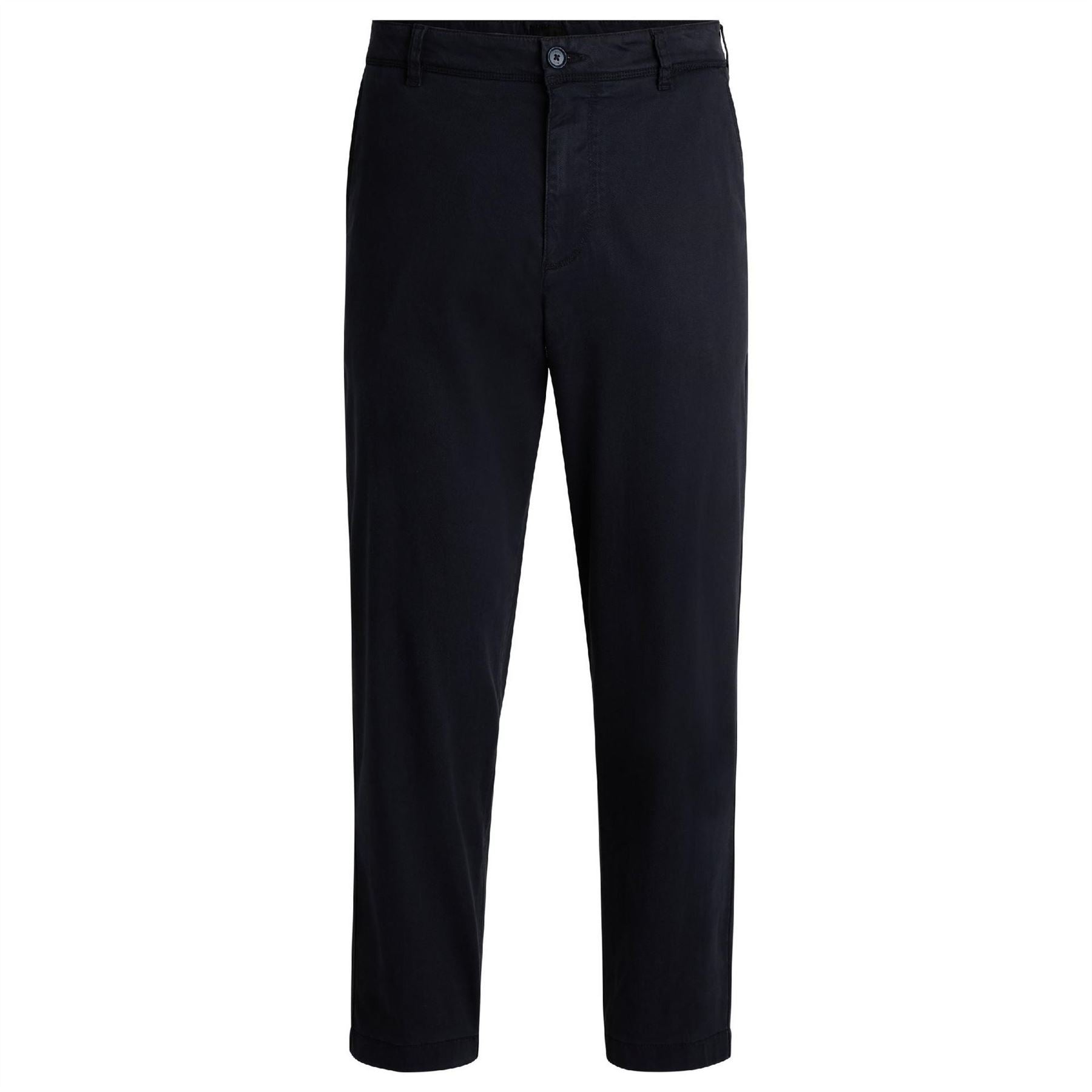 Boss Solid Patterned Straight Fit Chinos