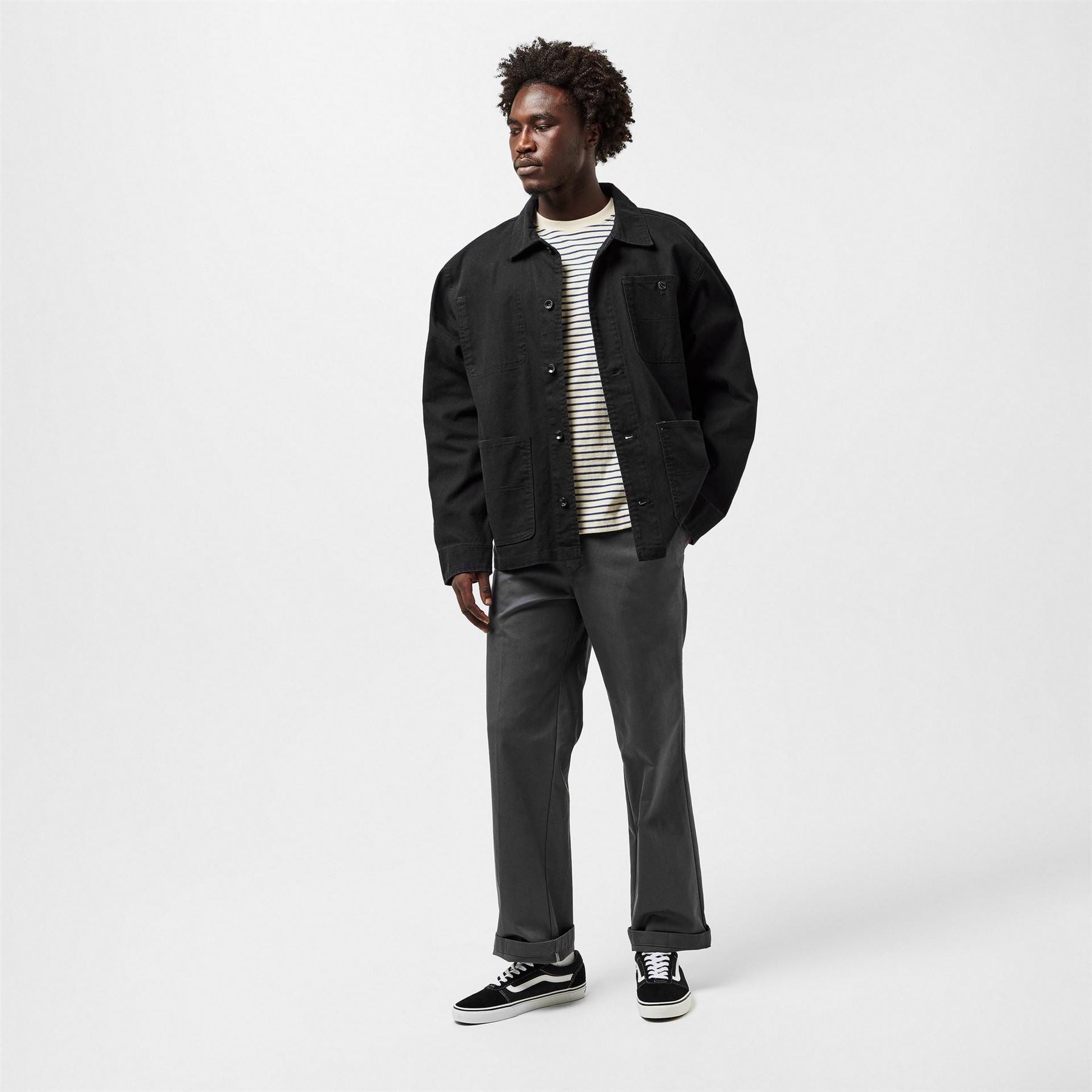 Dickies 247 Solid Patterned Straight Leg Trousers