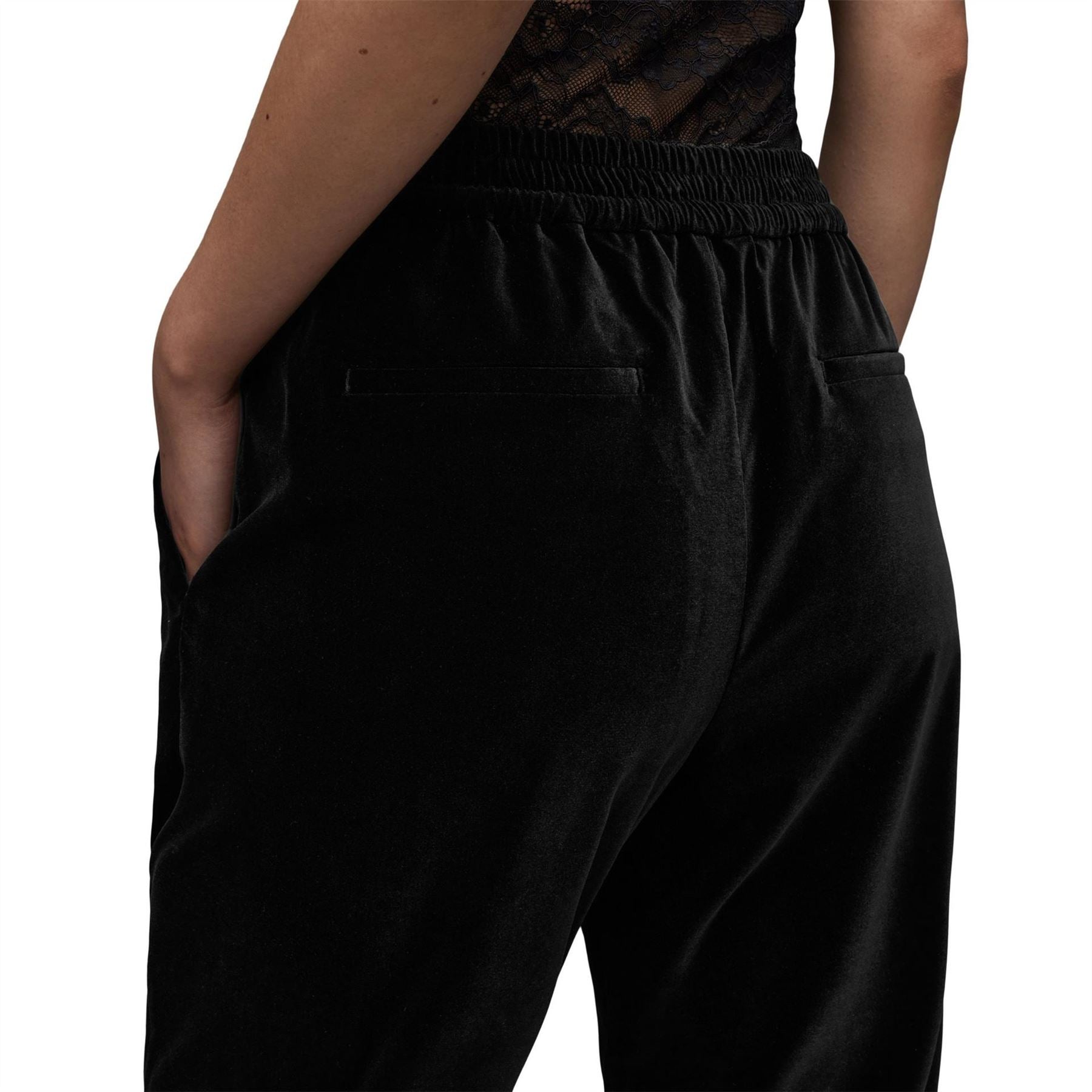 AllSaints Aleida Velvet Tailored Trouser