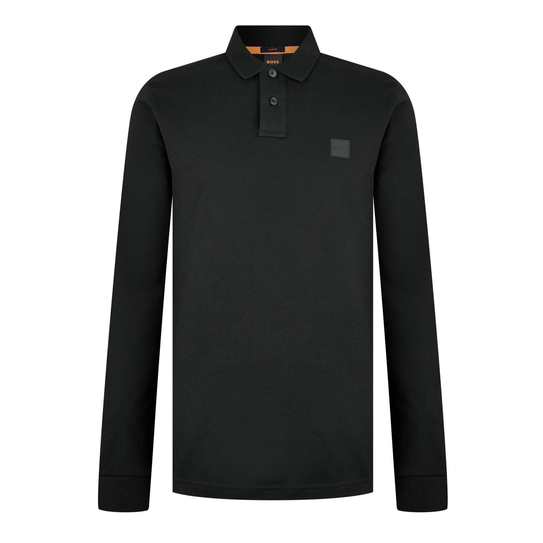 Boss BOSS ORANGE Passerby Premium Cotton Long Sleeve Polo Shirt with Logo Detail