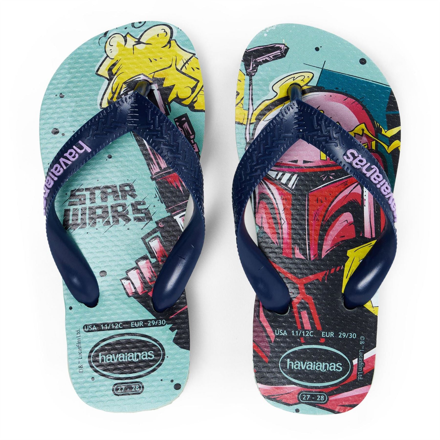 Havaianas Kids Star Wars Clay Navy Blue Flip Flops