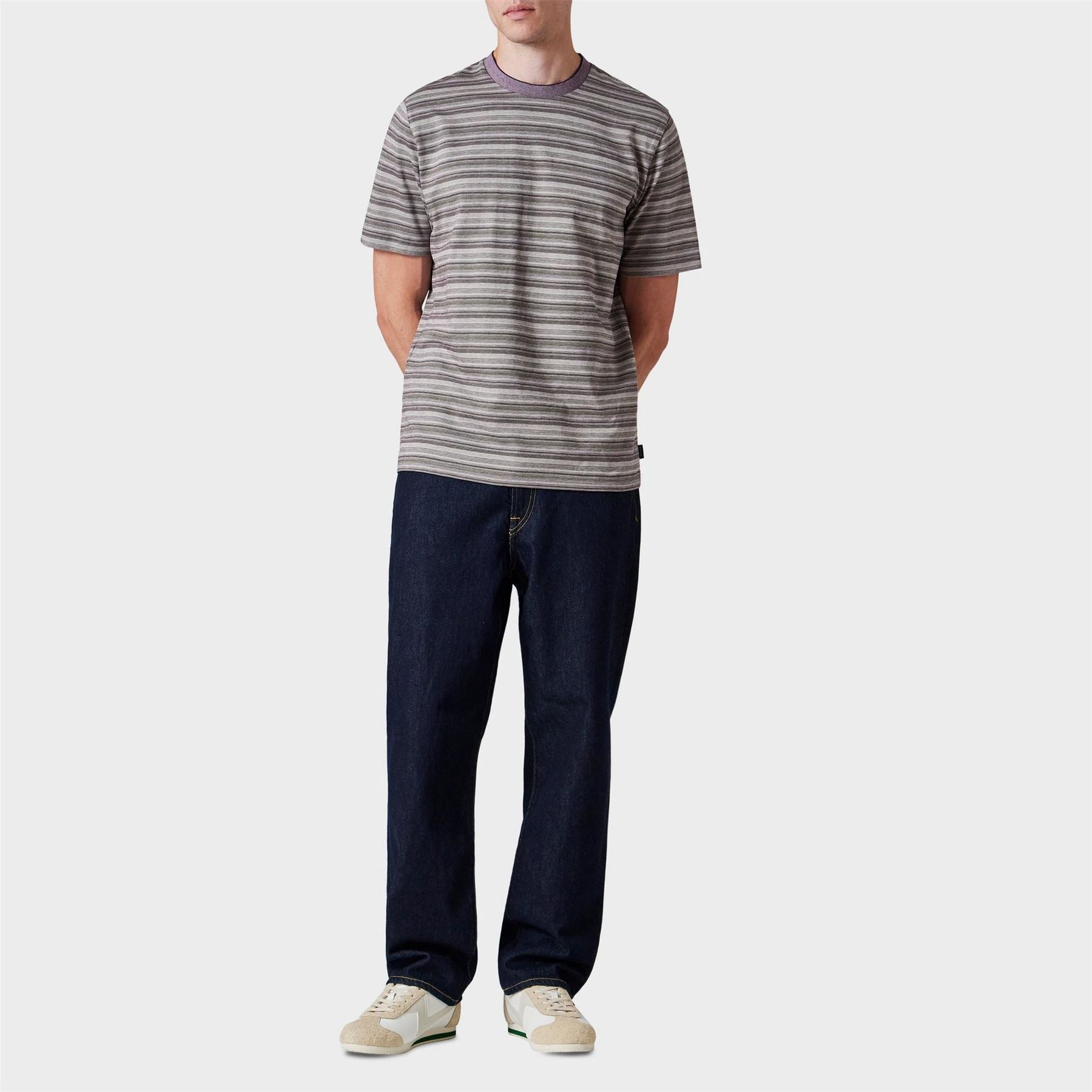 PS Paul Smith Striped Crew Neck Short Sleeve Jersey T-Shirt