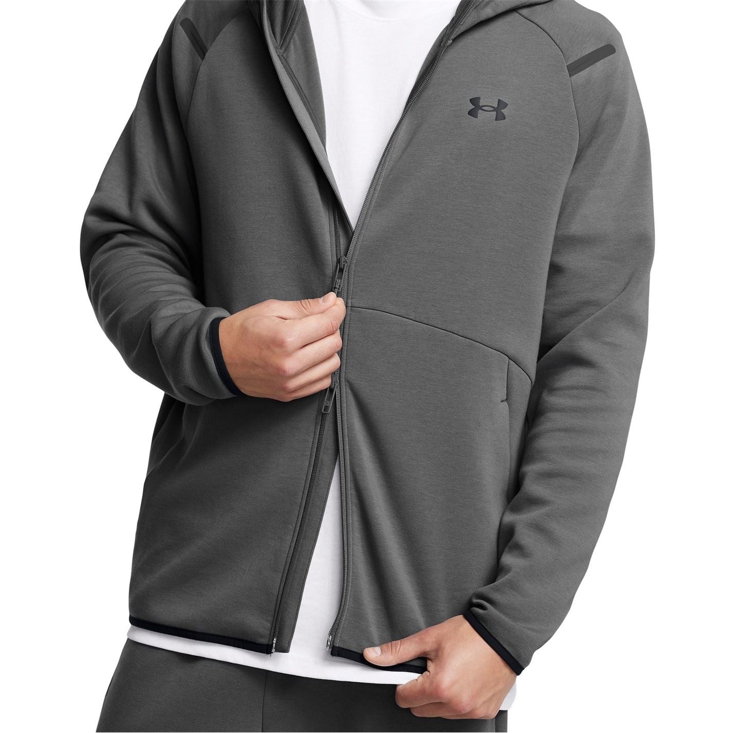 Under Armour Unstoppable Hooded Ribbed Cuff Sweat Jacket