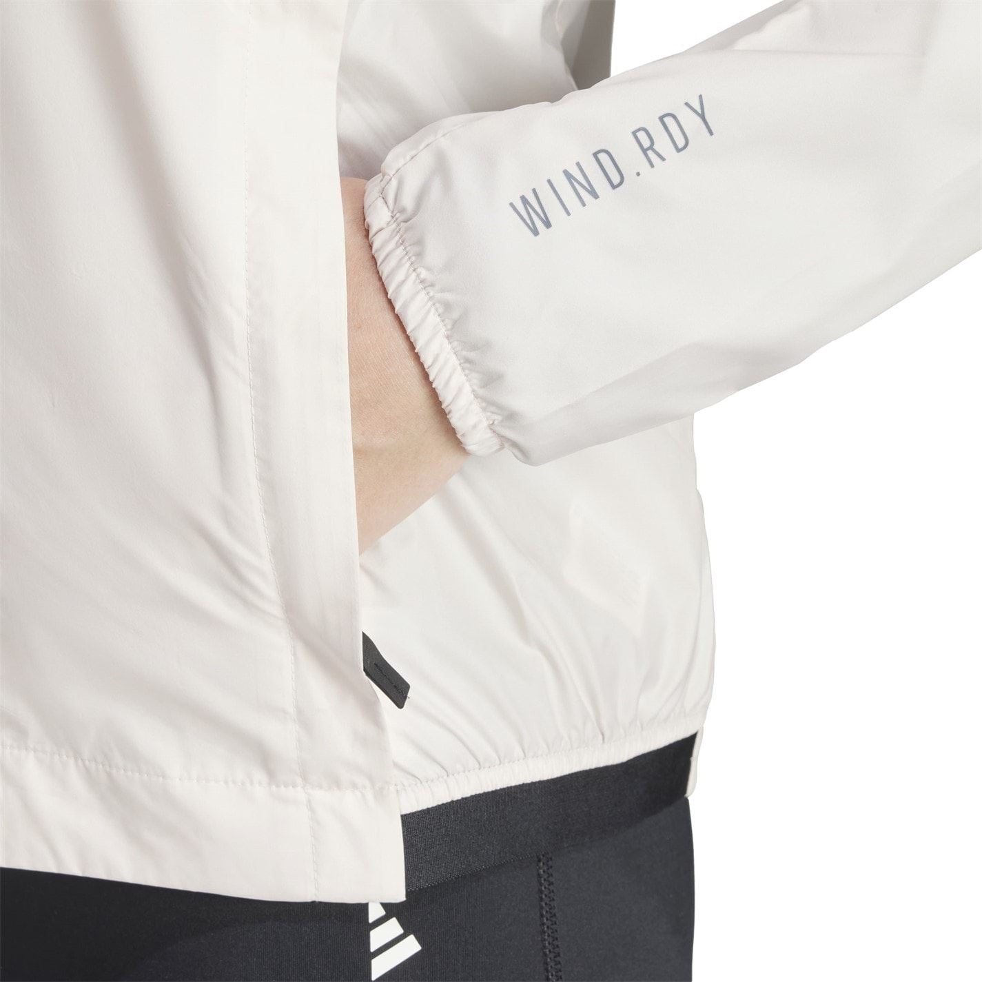 adidas Solid Patterned Windbreaker Jacket