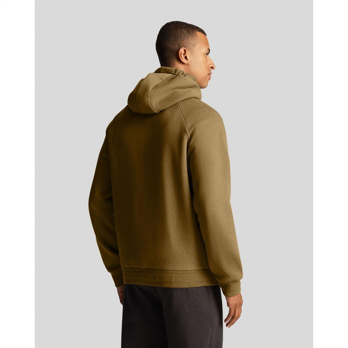 Lyle and Scott Raglan Racked Cotton Hoodie