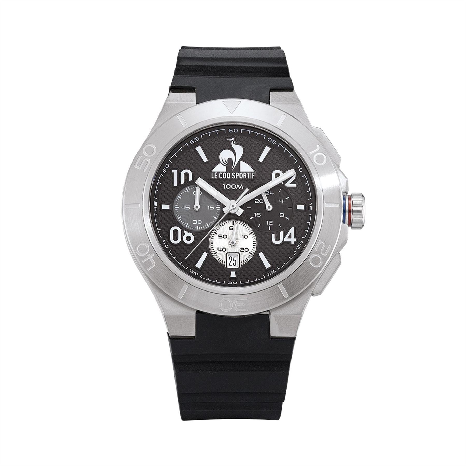 Le Coq Sportif Black Plastic Digital Watch