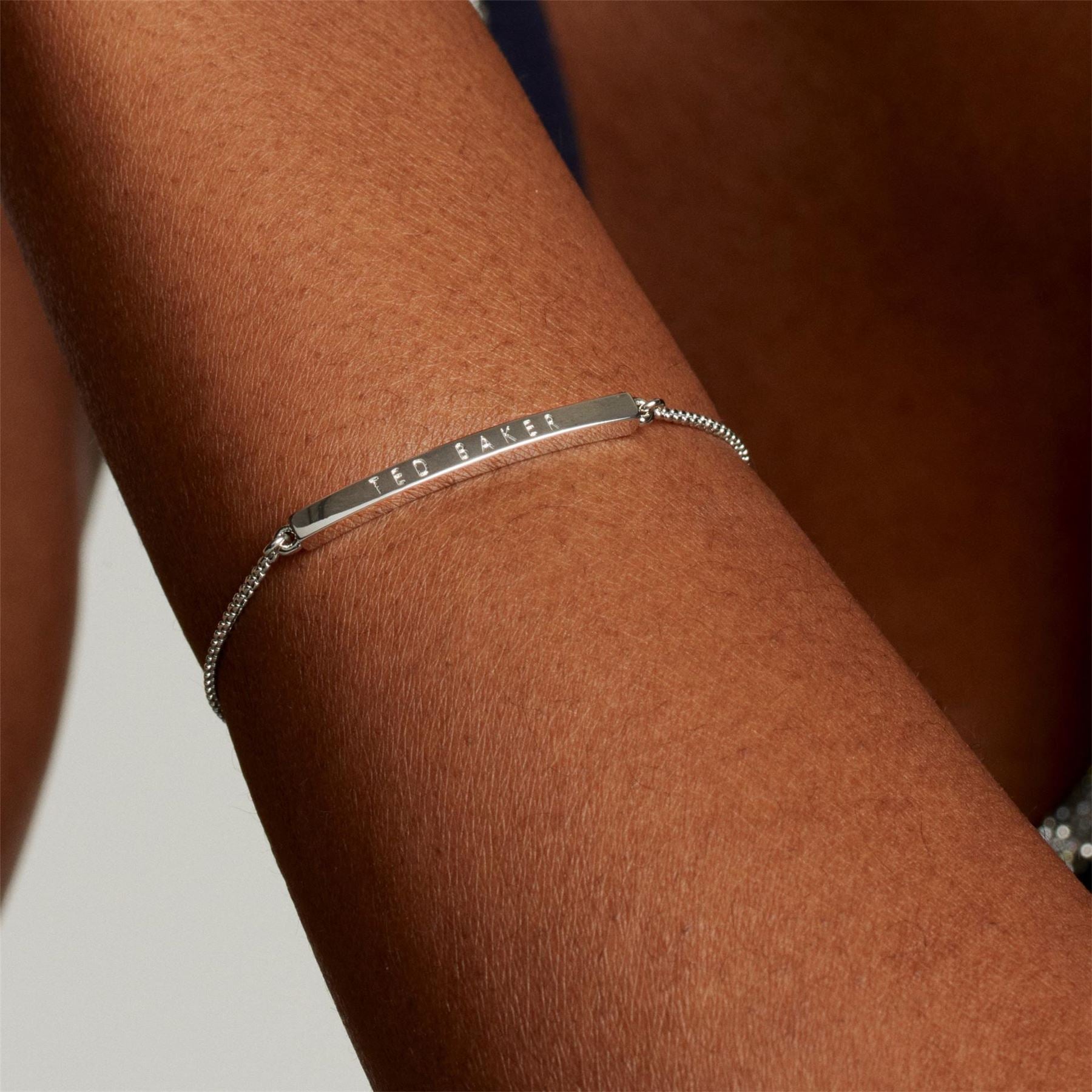 Ted Baker Breena Chain Bracelet with Engraved Logo