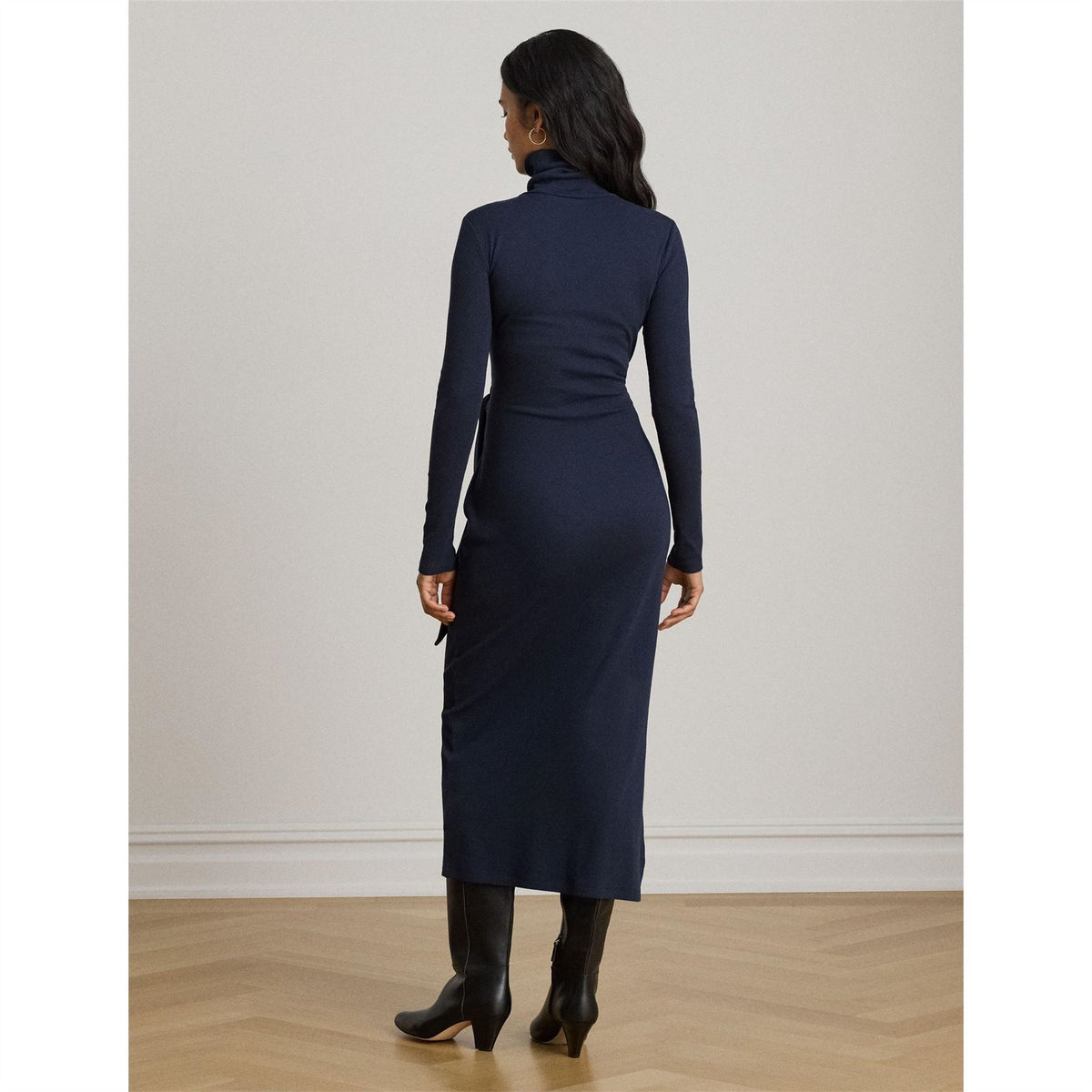 Lauren by Ralph Lauren Vaureen Cotton Long Sleeve Jumper Dress