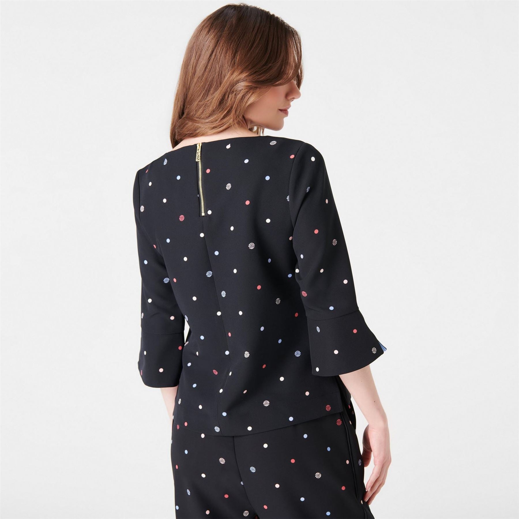 Biba Contour Cuff Shell Blouse
