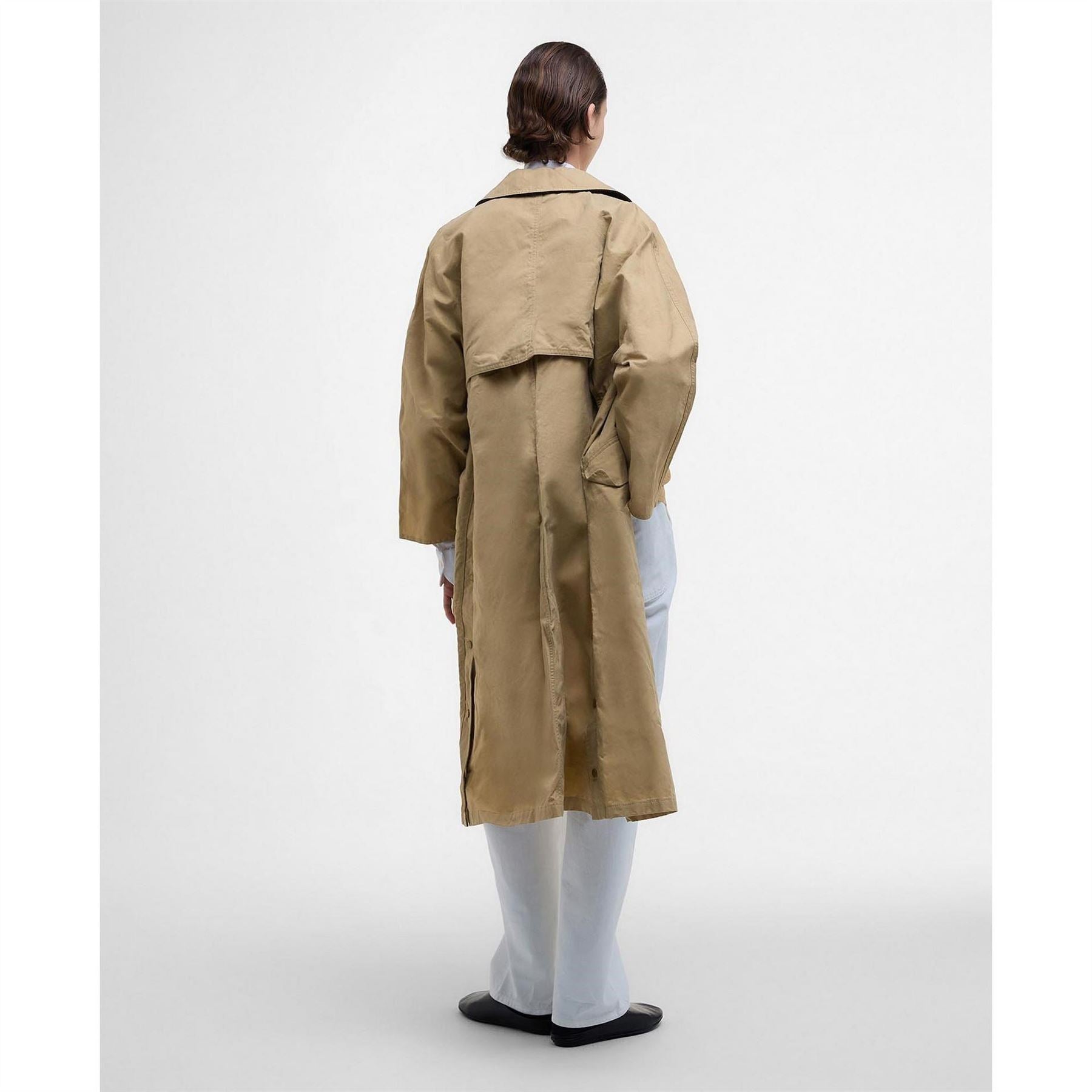 Barbour Lizzy Showerproof Waterproof Calf Length Long Sleeve Mac