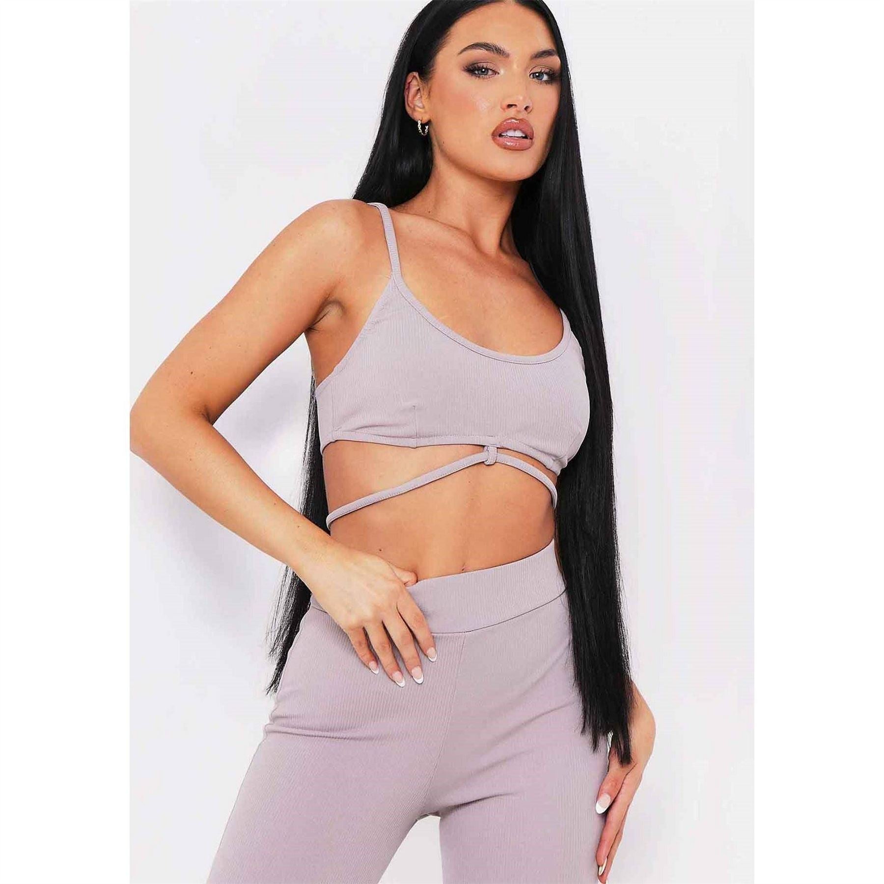 Missy Empire Knit Strappy Bralet