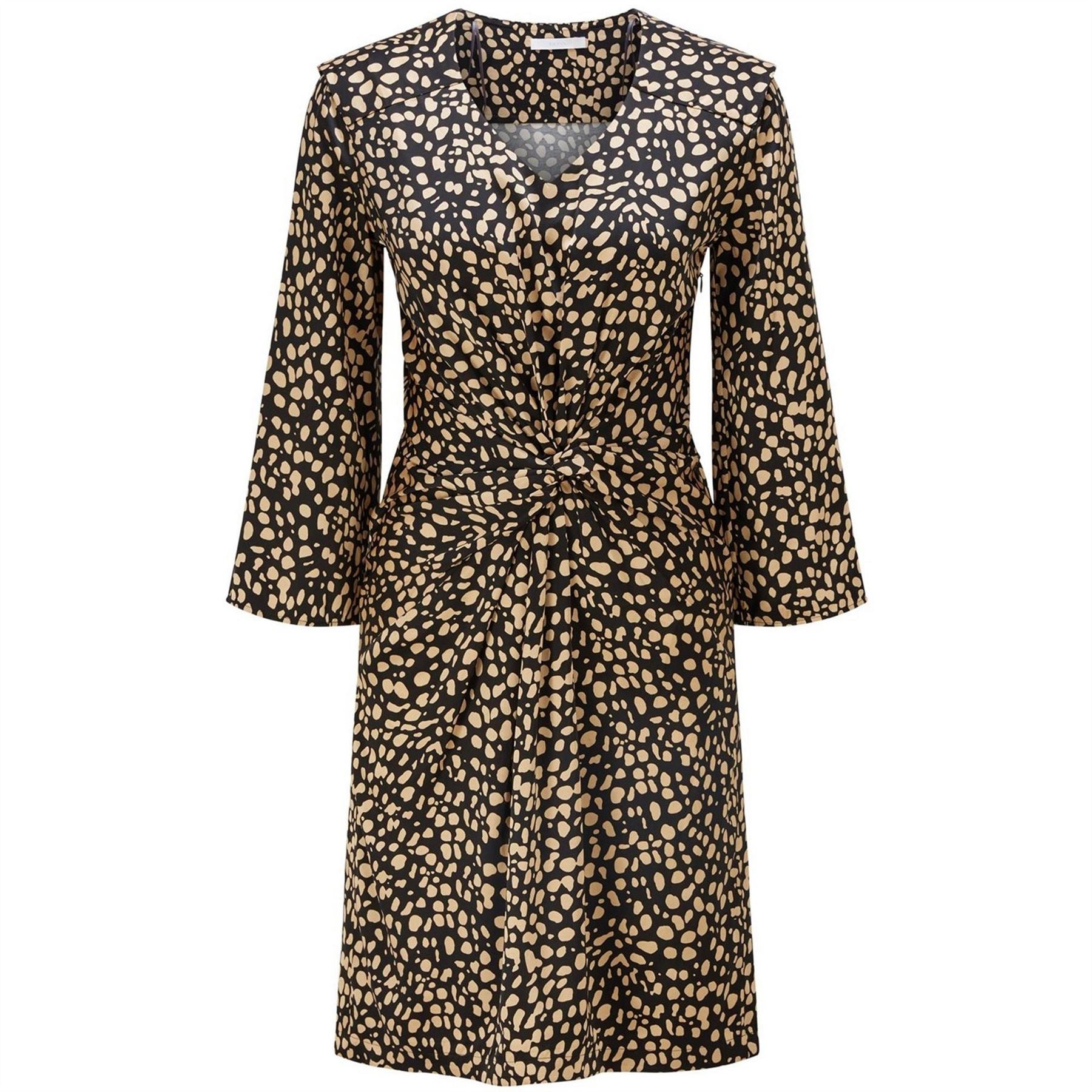 Boss Denot Long Sleeve All Over Print Dress