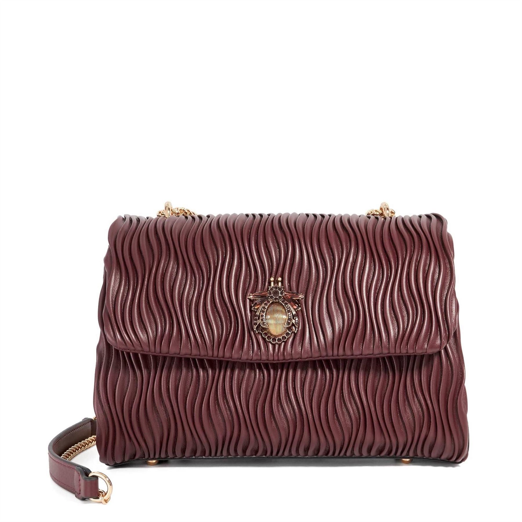 Dune London Distantly Textured Shield Cross Body Bag