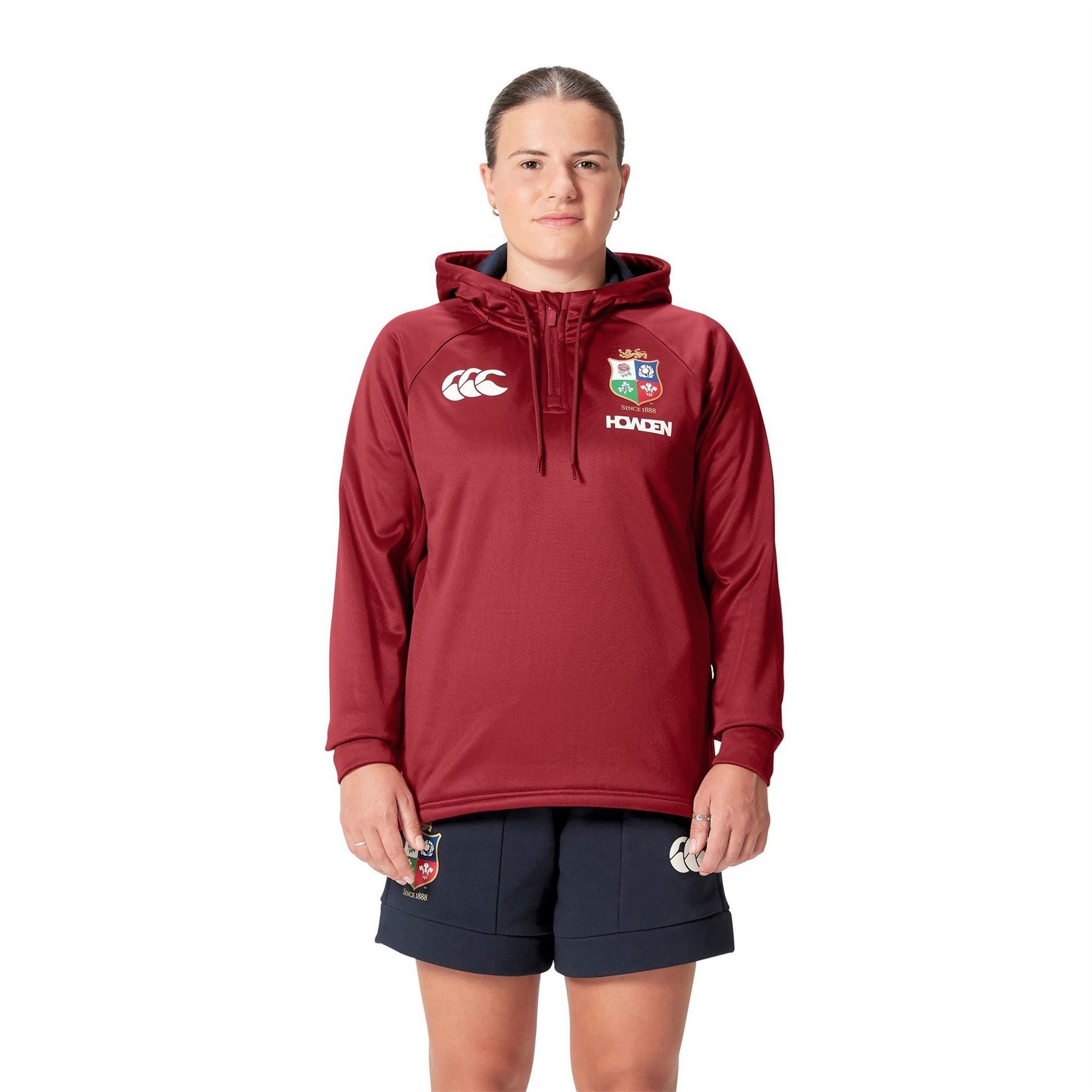 Canterbury Womens British And Irish Lions 2024 Quarter Zip Hoodie
