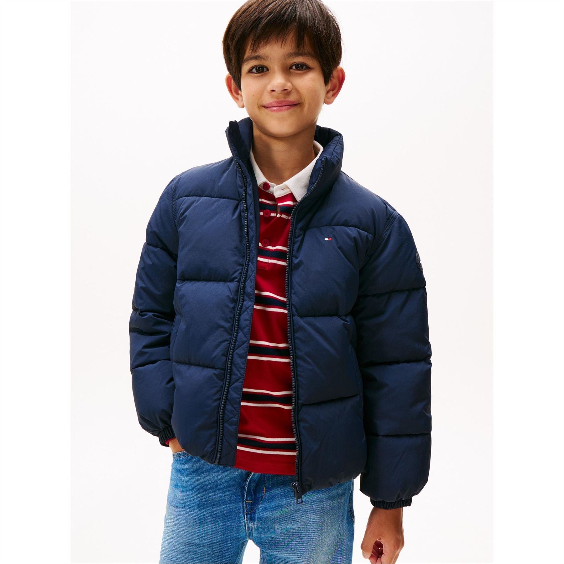 Tommy Hilfiger Kids Flag Shorts Puffer Jacket