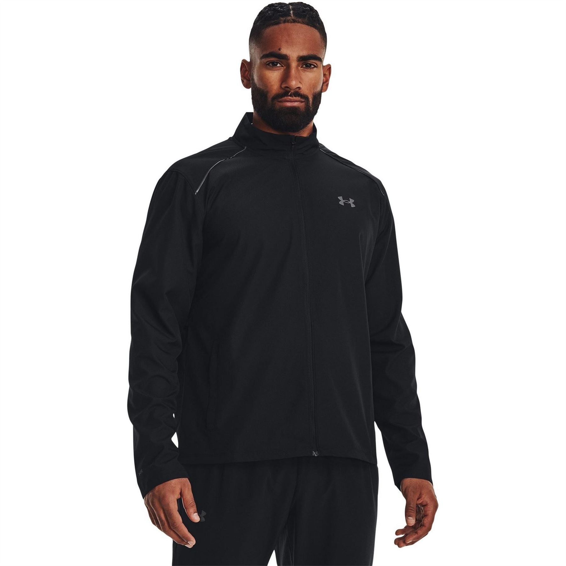 Under Armour Storm Run Solid Patterned Running Jacket