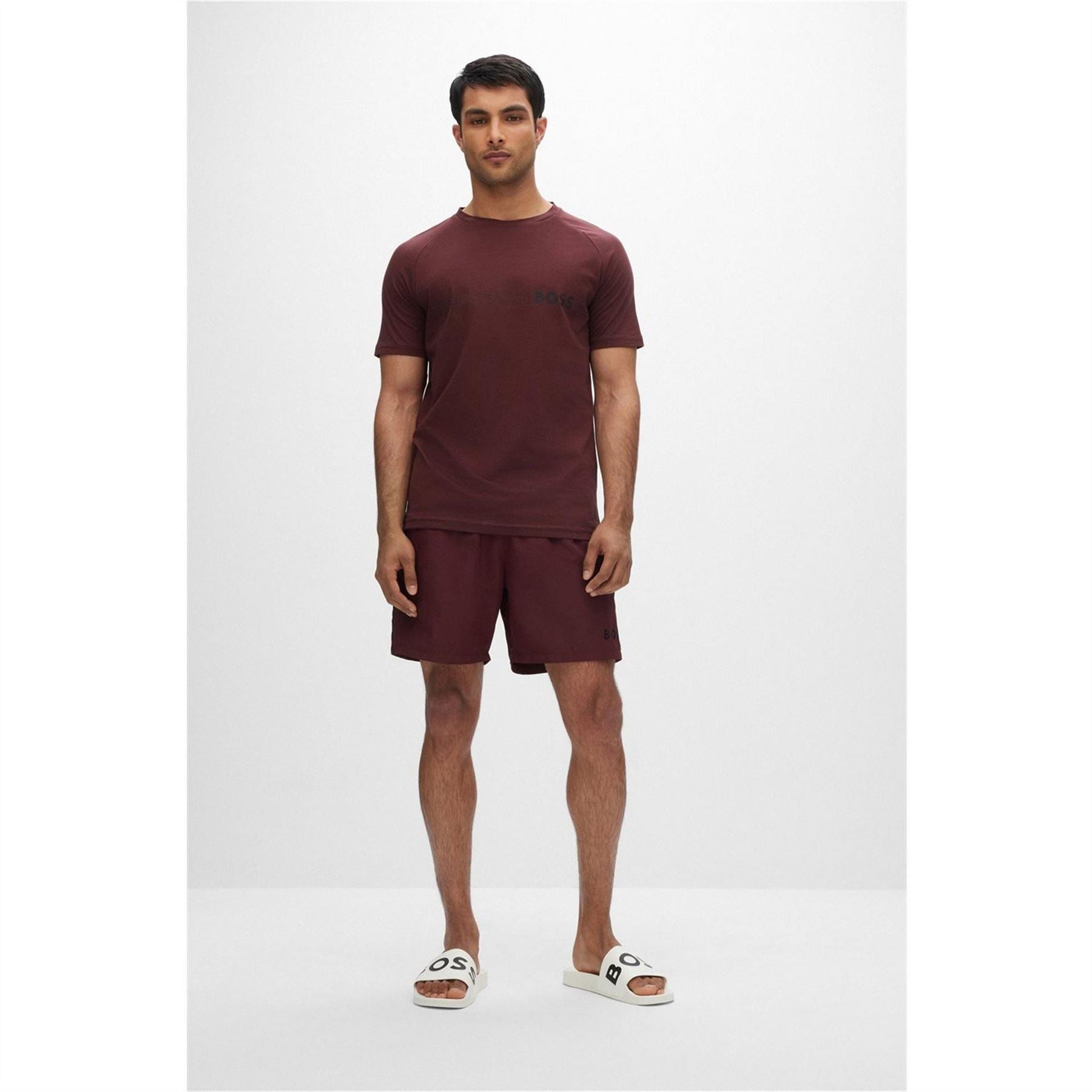 Boss Bay Logo Sliders, Branding Strap Sandals