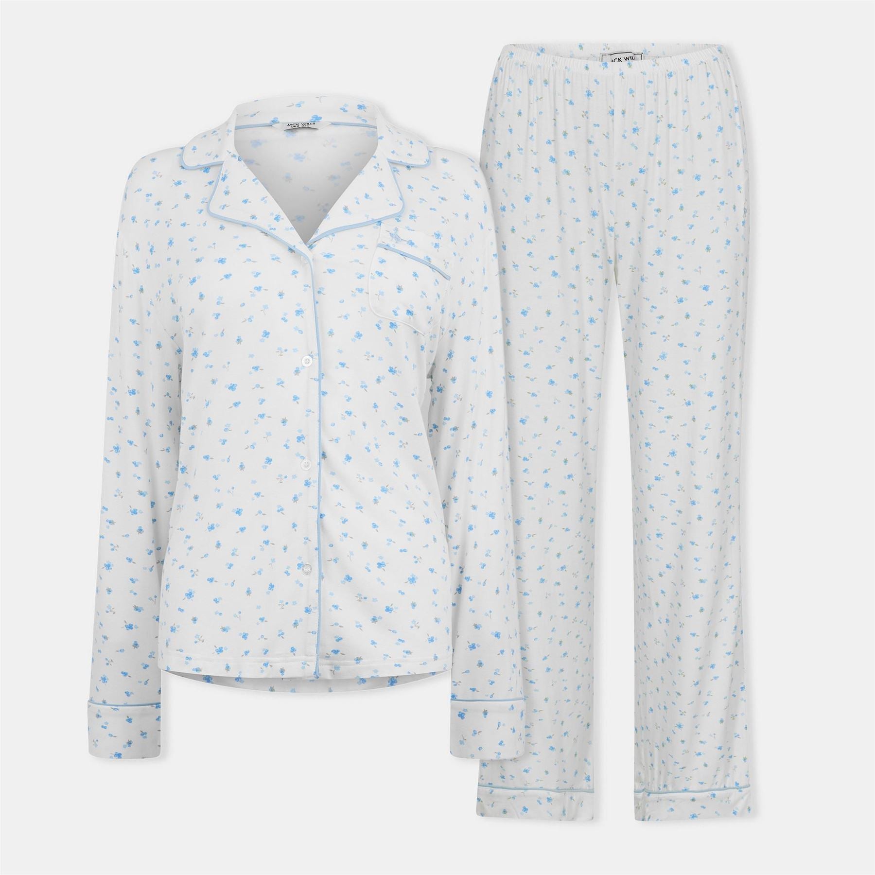 Jack Wills Jw Modal Long Sleeve Pyjama Sets