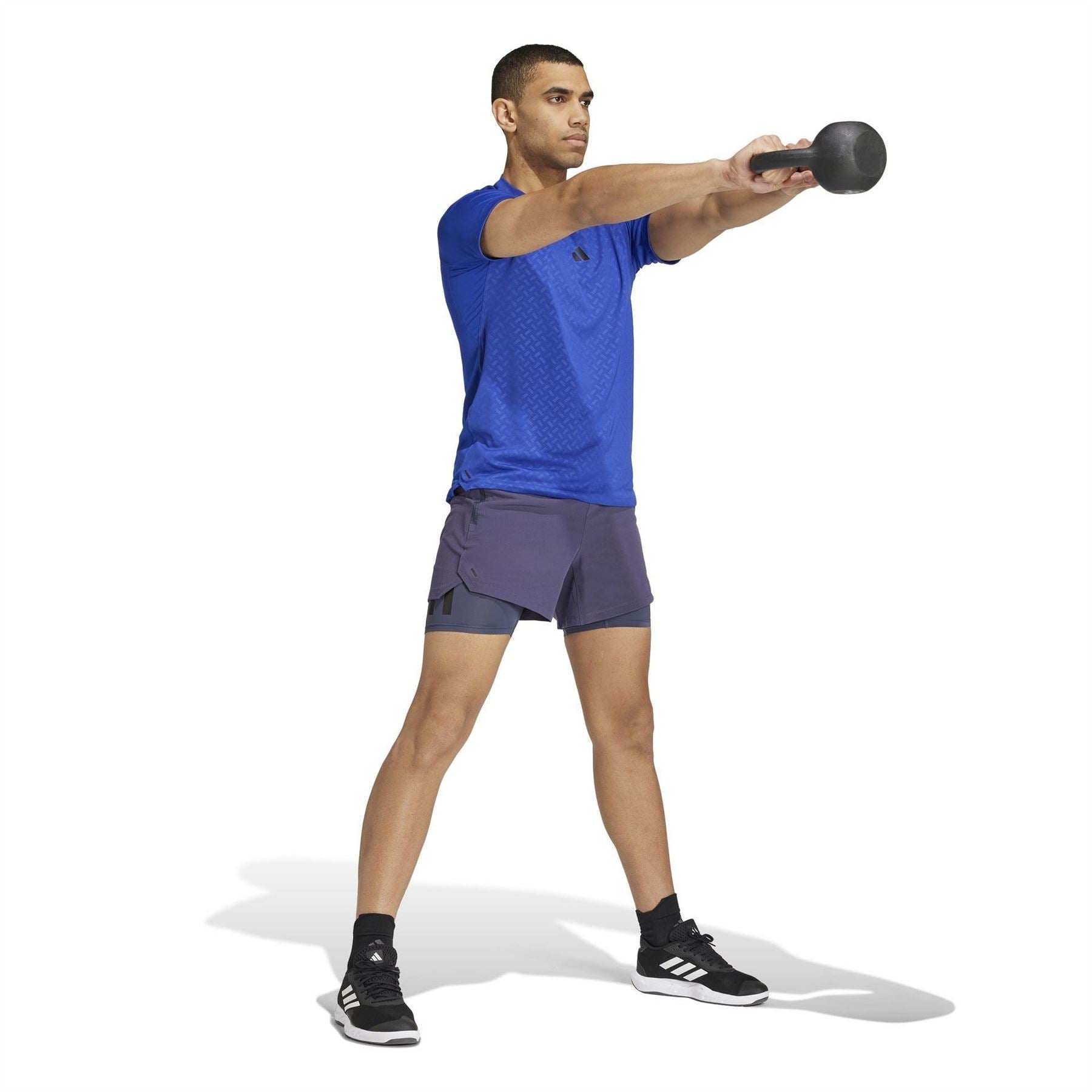 adidas Mens Power Workout Two In One Shorts