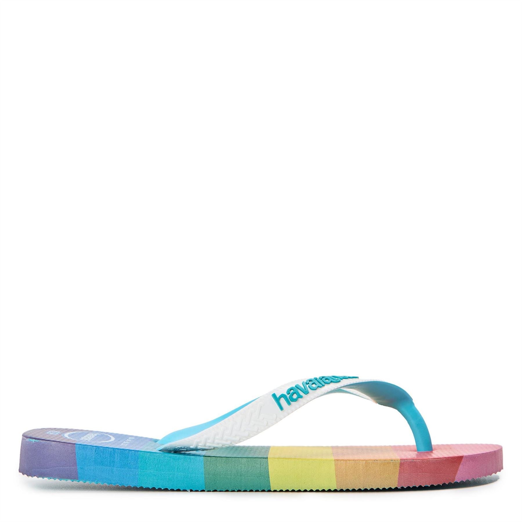 Havaianas Hav. Top Pride Allover Blue 33 34 Flip Flops Womens