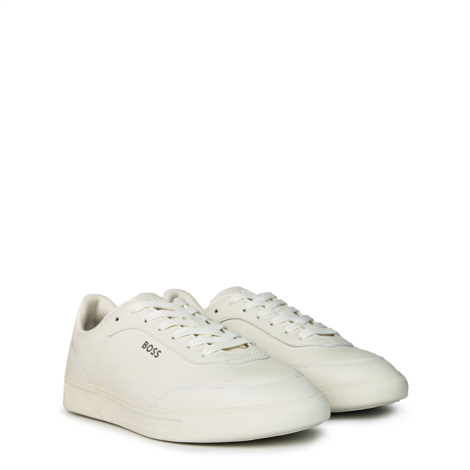 Boss BOSS Leather Trainers with Logo Detail   Premium Construction (Brandon)