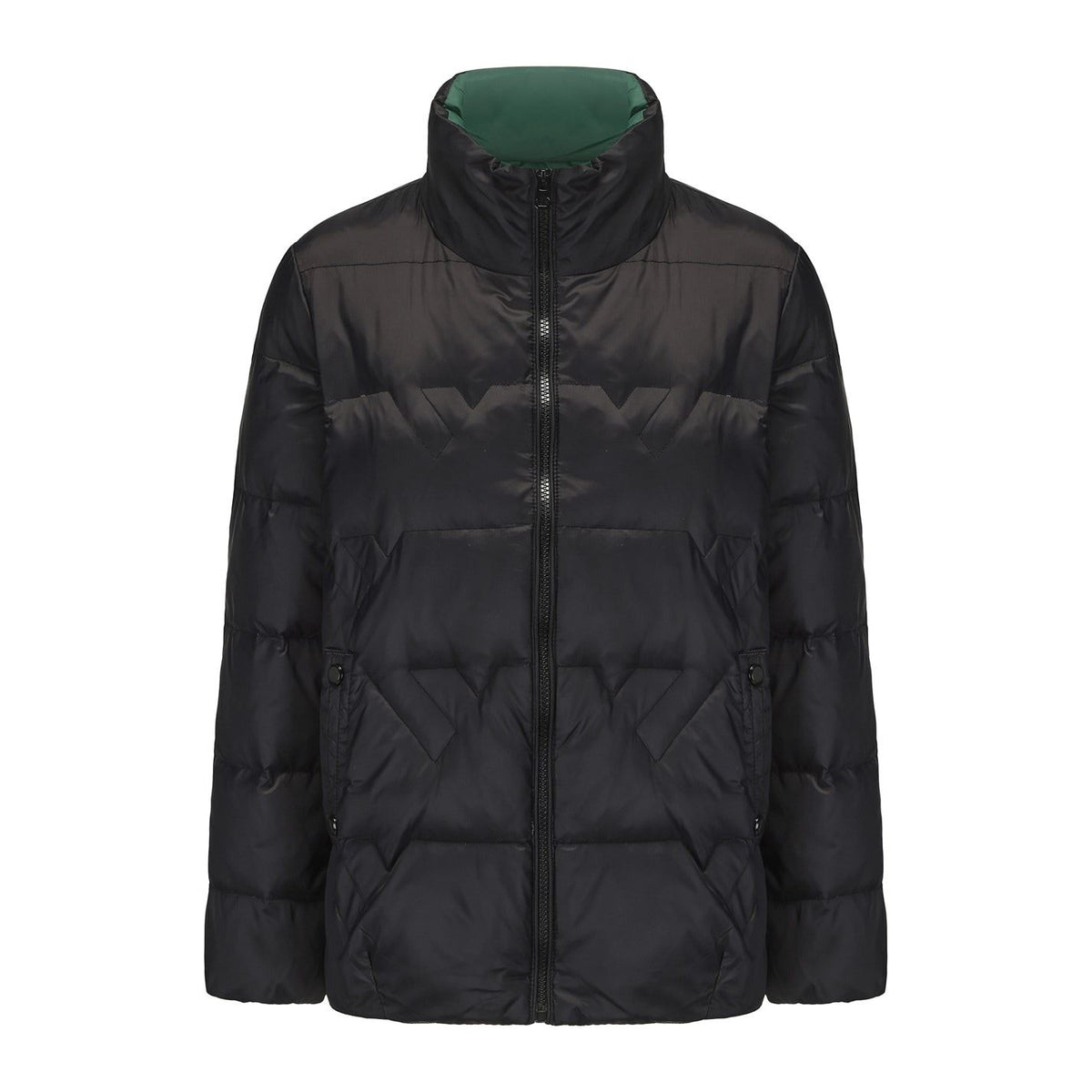 Firetrap Short Duck Down Funnel Neck Long Sleeve Down Jacket