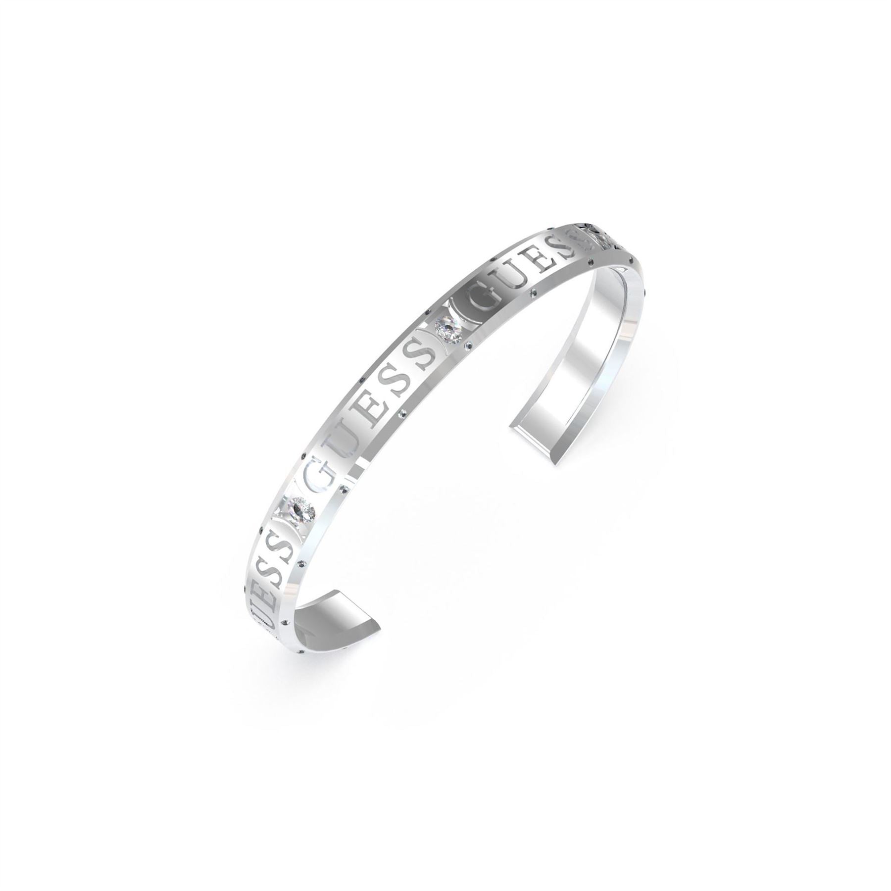 Guess Bangle Cuff Bracelet with Logo