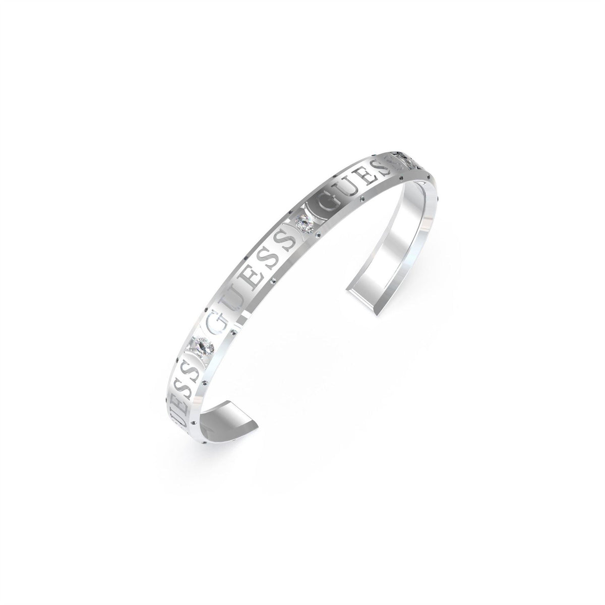 Guess Bangle Cuff Bracelet with Logo