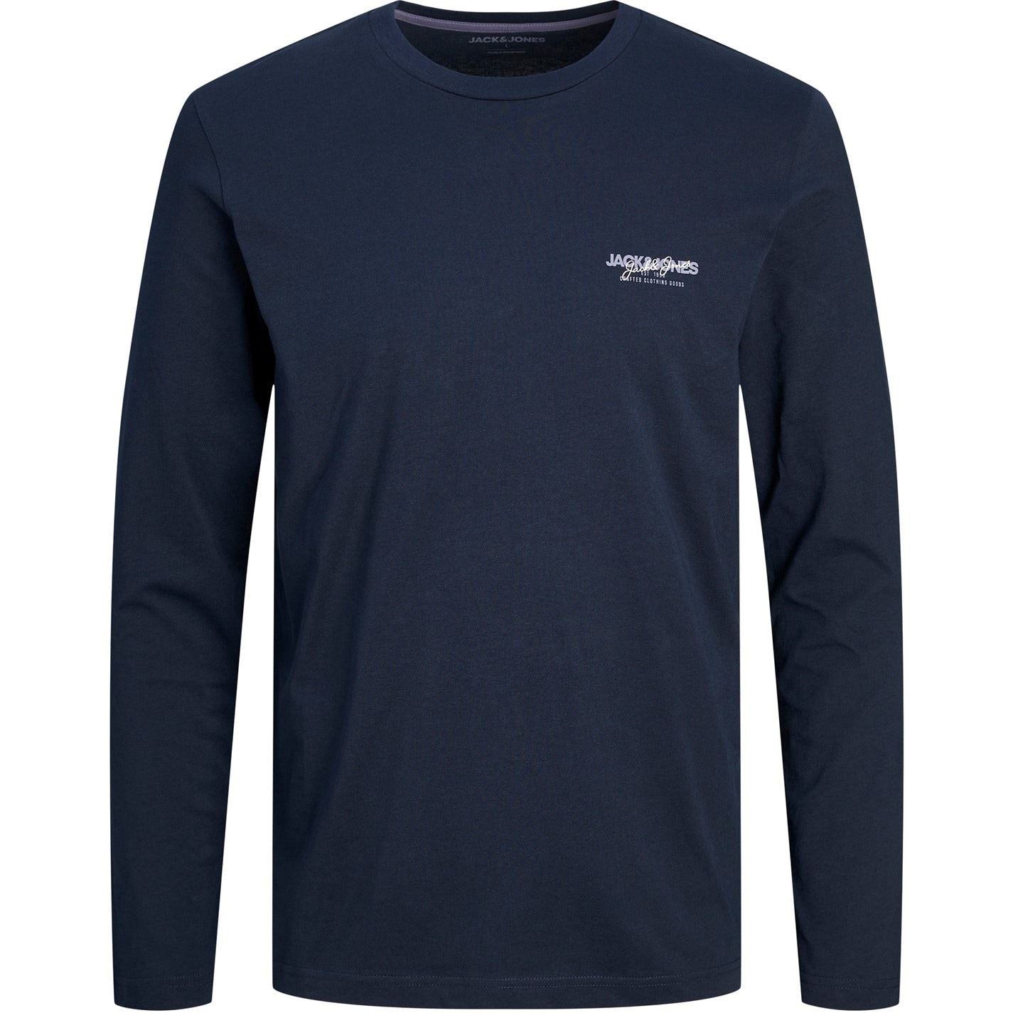 Jack and Jones Mens Printed Crew Neck T-Shirt 2 Pack