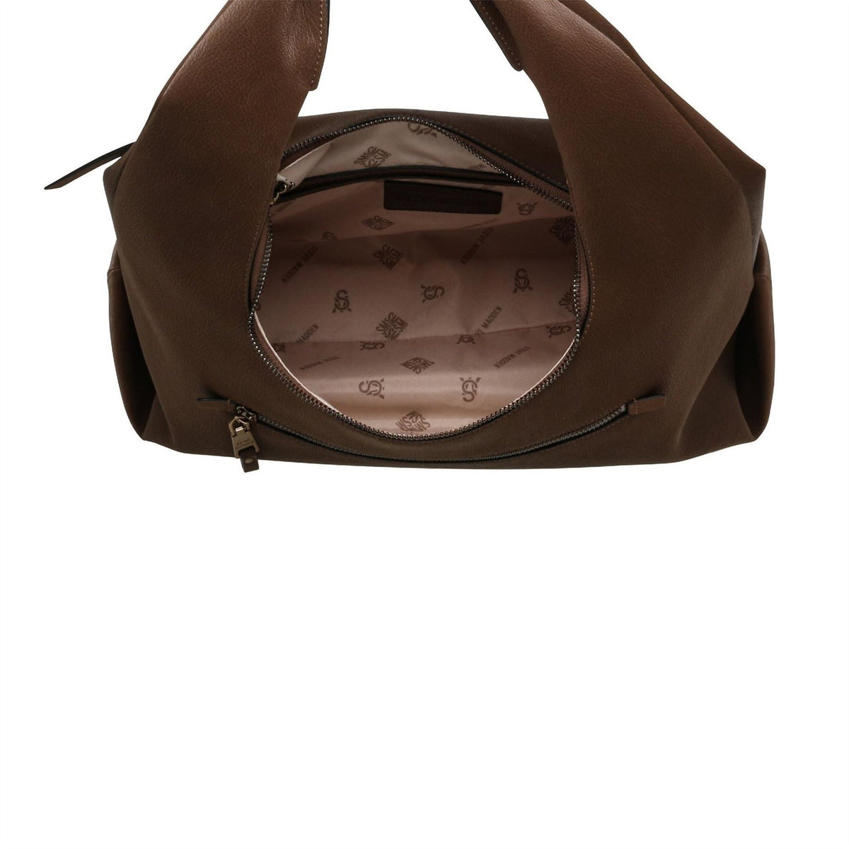 Steve Madden Crescent Shape Hobo Bag with Gold and Silver Hardware