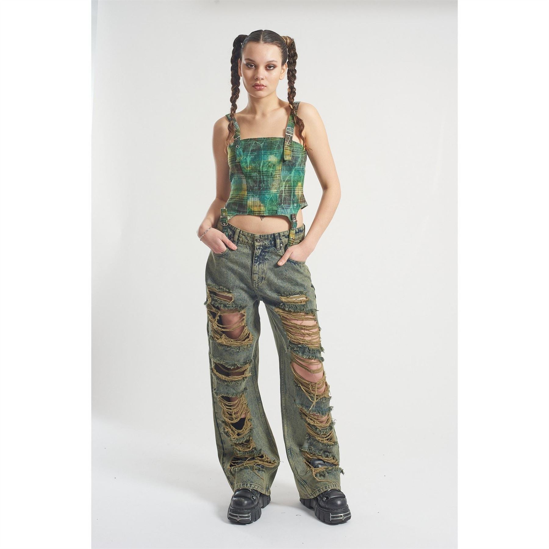 The Ragged Priest Dirty Wash Release Wide Leg Jeans