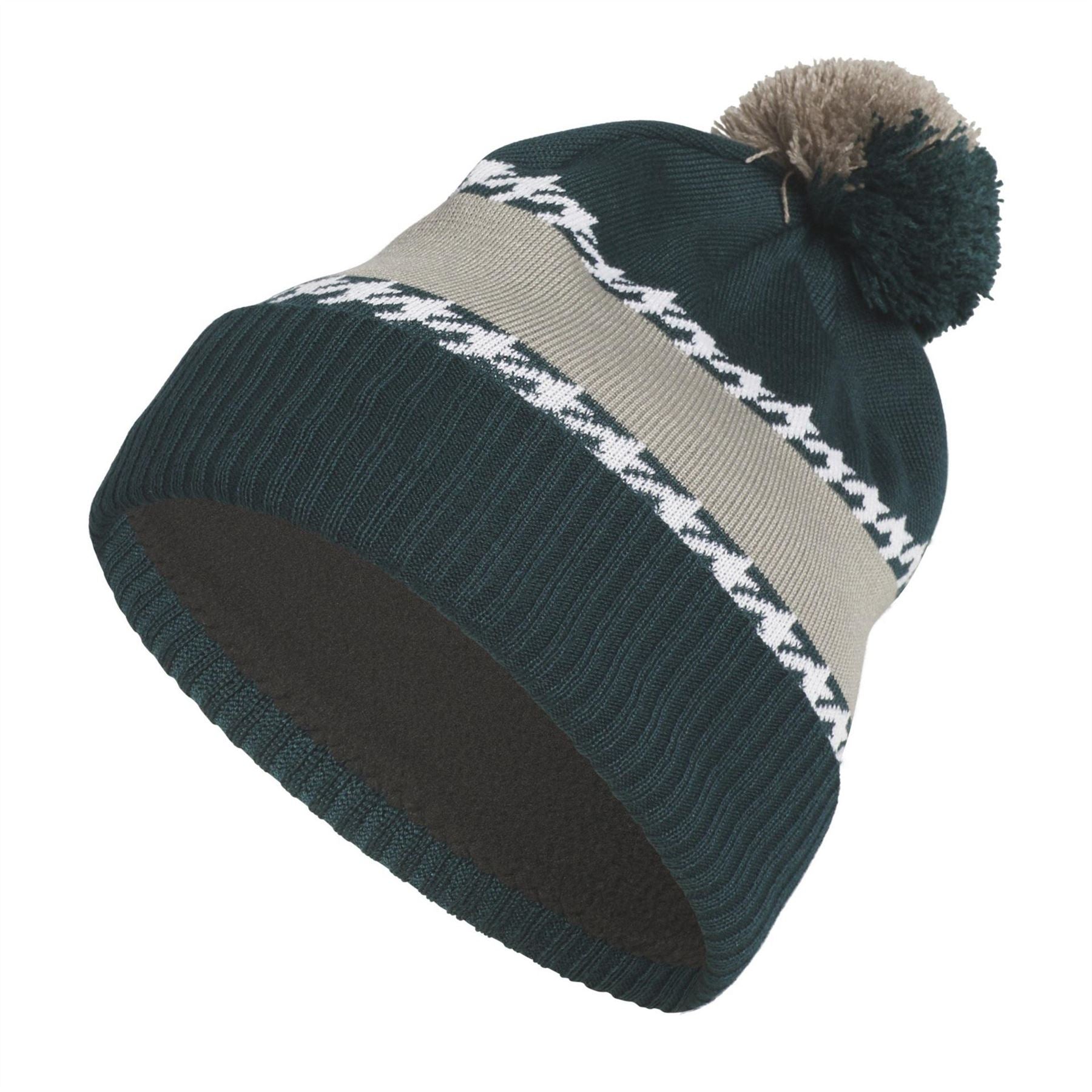 adidas Logo Lettering Soft Feel Bobble Hat with Pom Pom