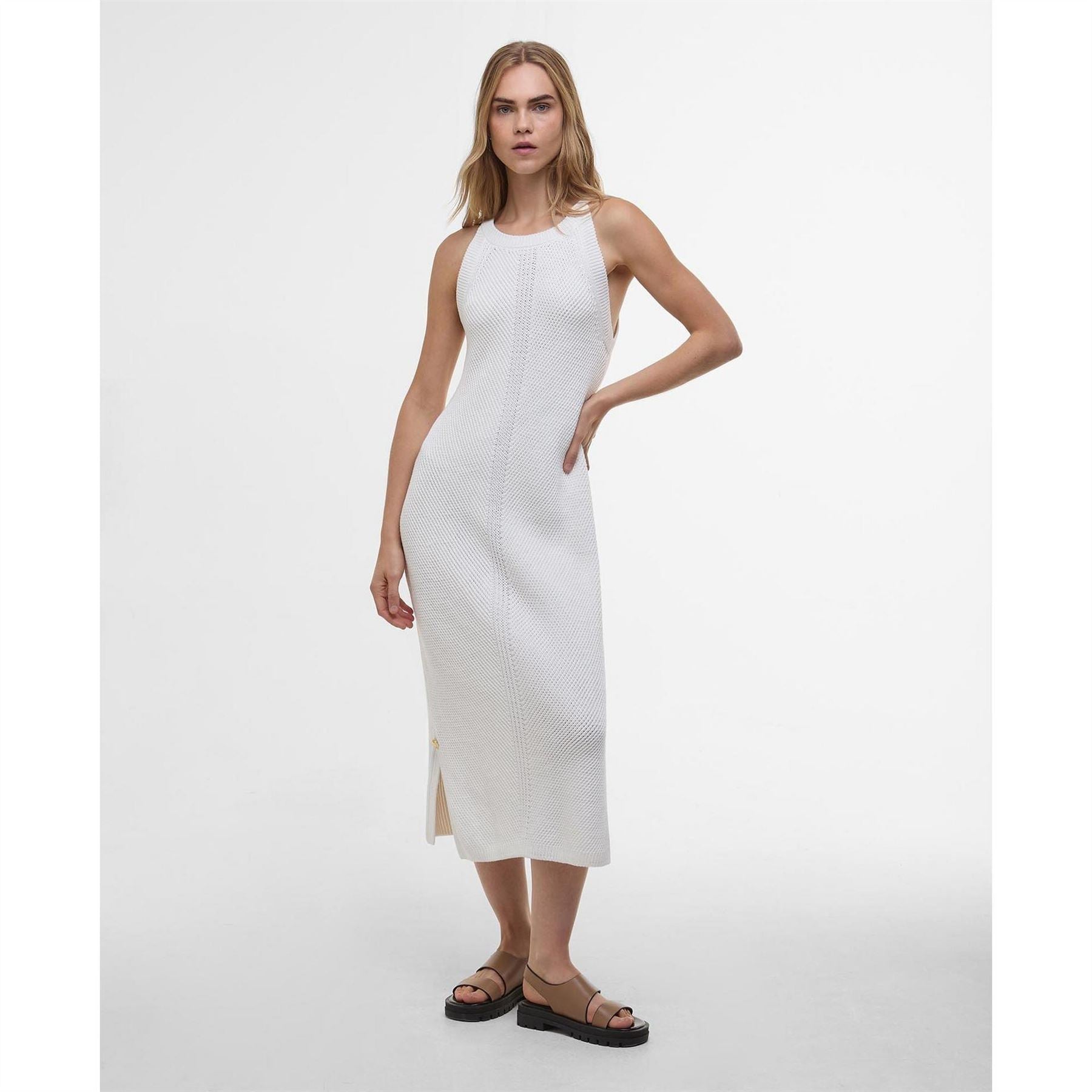 Barbour International Knitted Midi Dress