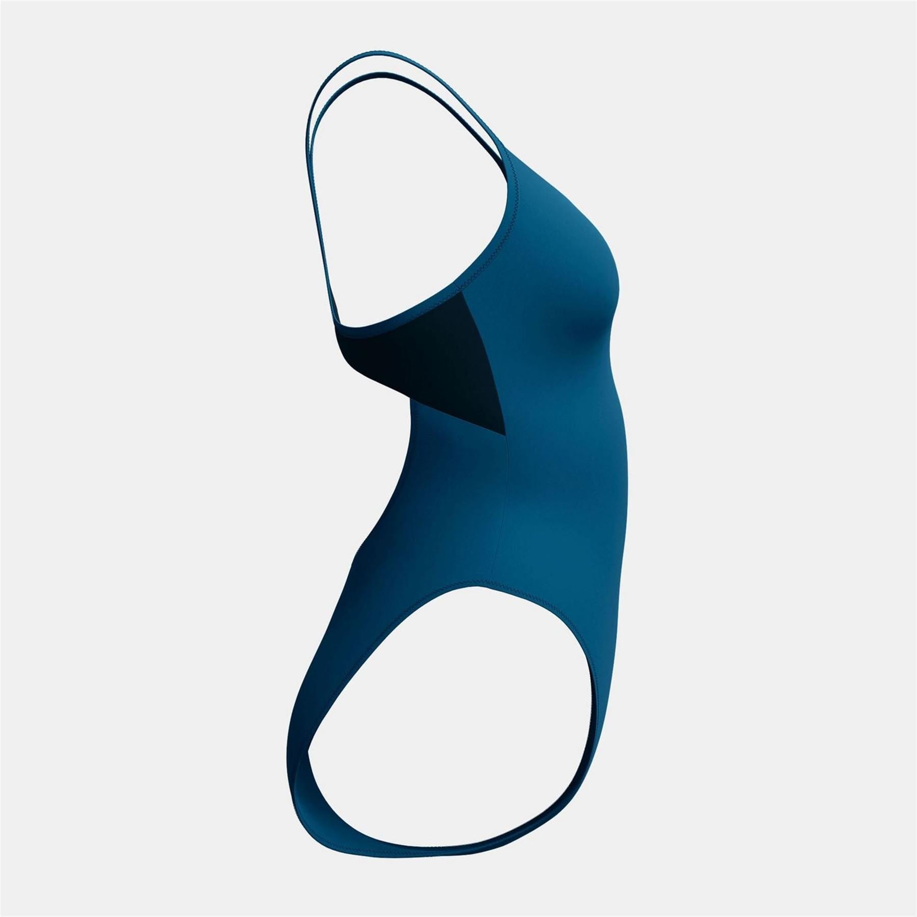 Speedo 1 Piece Colourblock Racer Swimming Costume