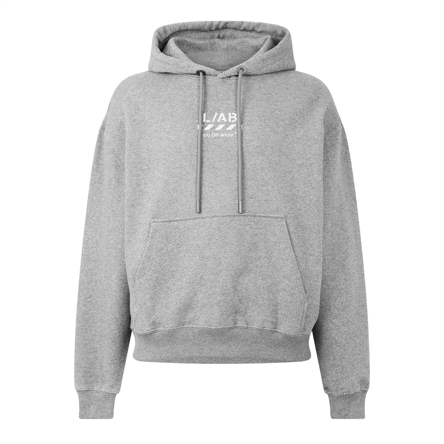 L AB Off White Ab Off Diag Hoody