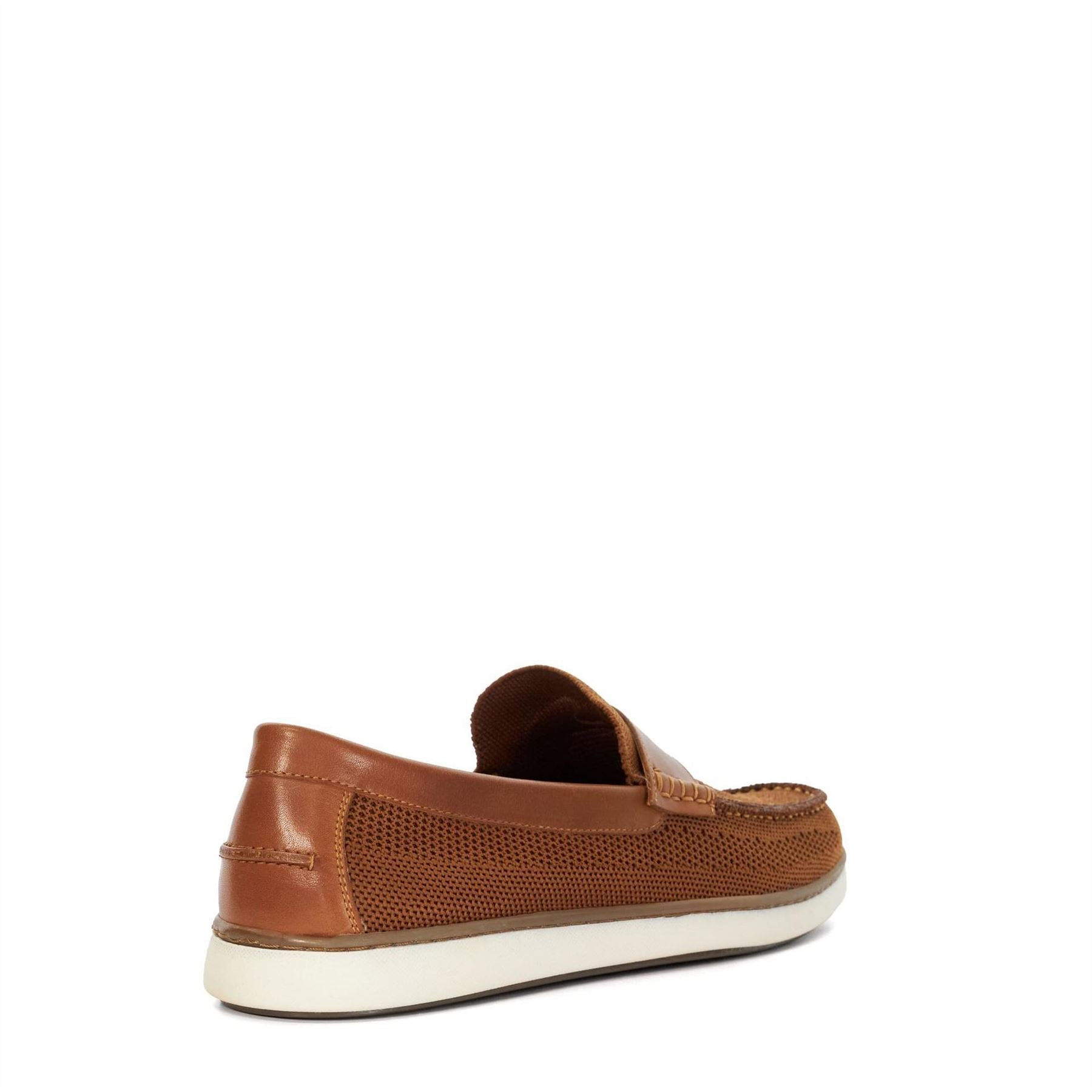 Dune London Textured Moc Toe Penny Loafers