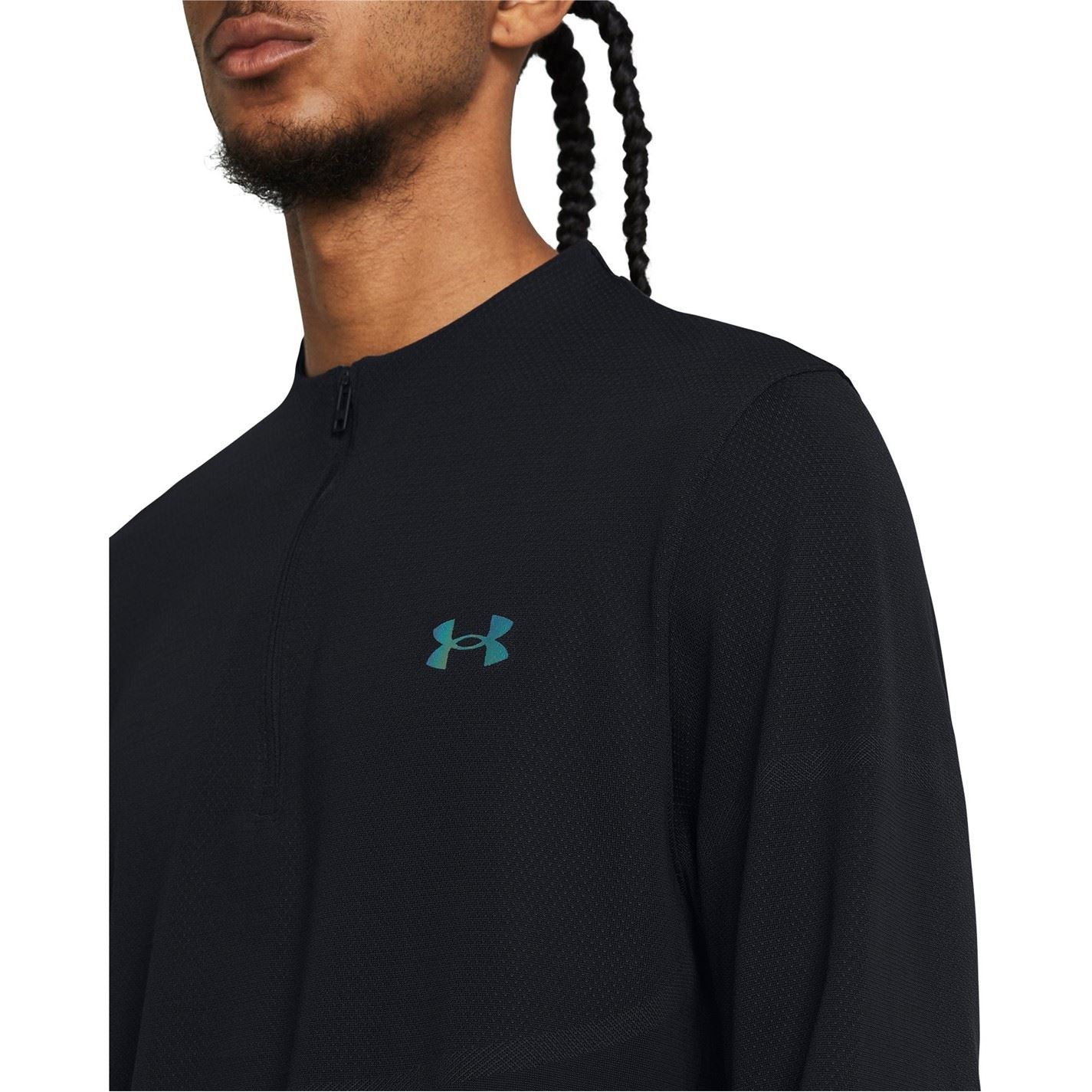Under Armour Zip Neck Long Sleeve Regular Fit T-Shirt