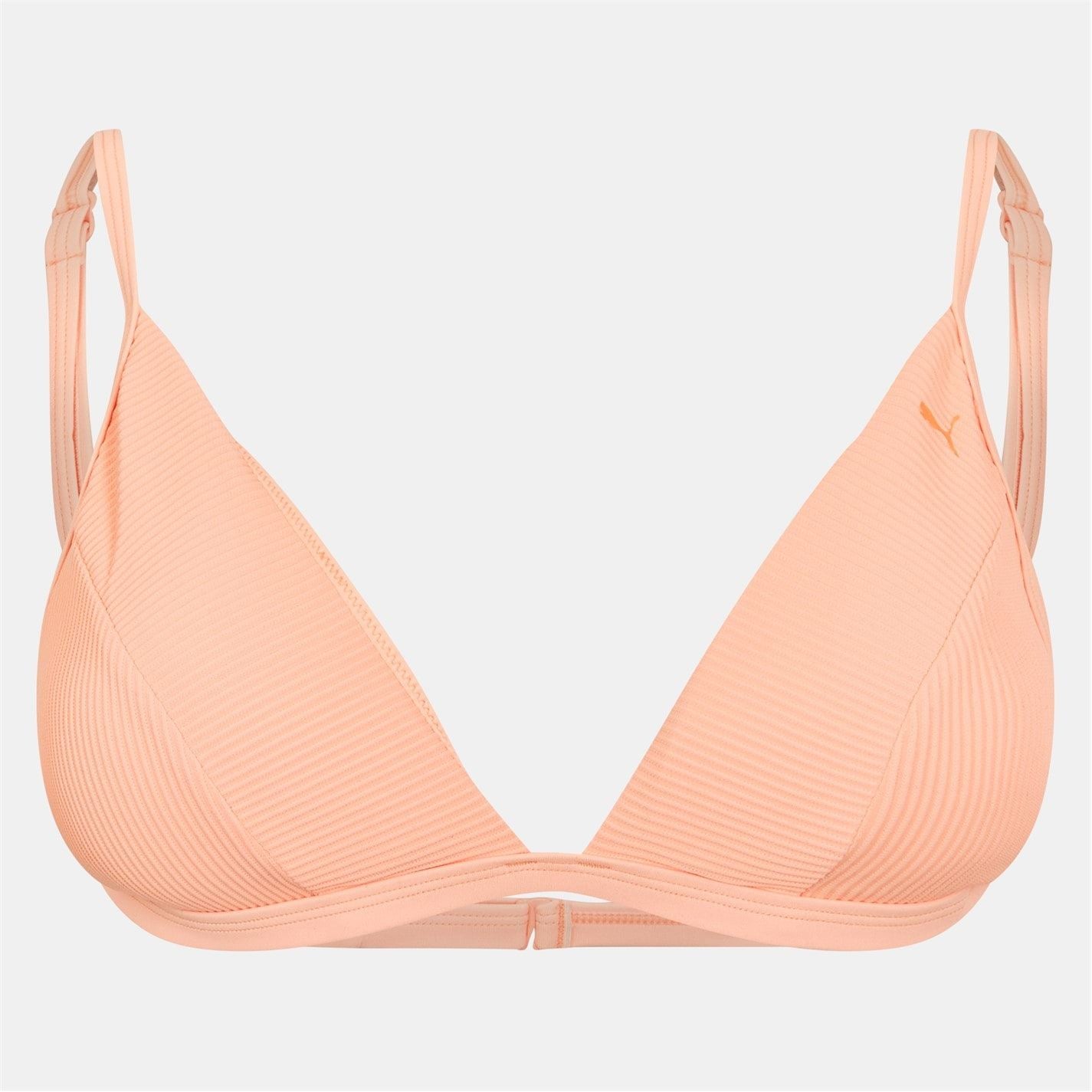 Puma Swim Ribbed Triangle Bikini Top