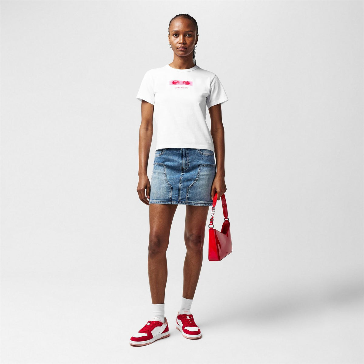 Hugo Regular Fit Crew Neck Lettering T-Shirt