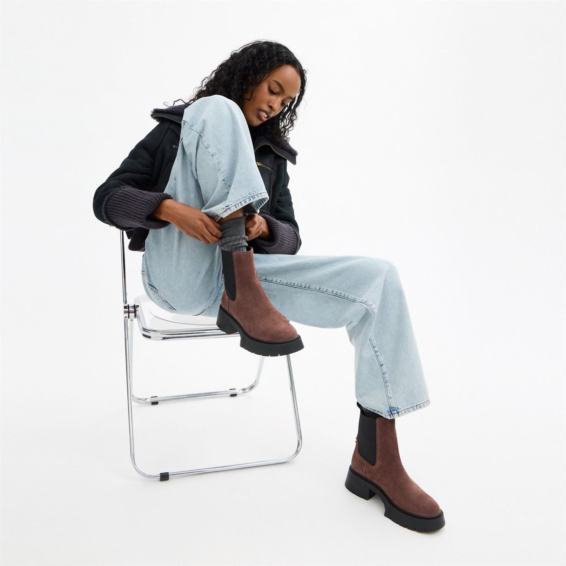 Coach Leah Chelsea Boots with Lug Sole