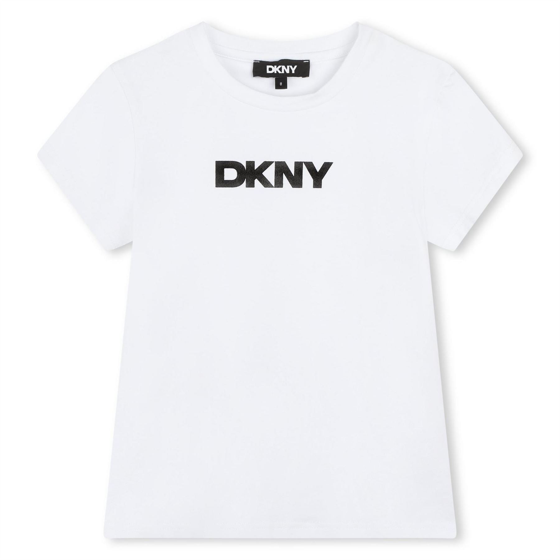 DKNY Regular Fit Crew Neck Logo T-Shirt