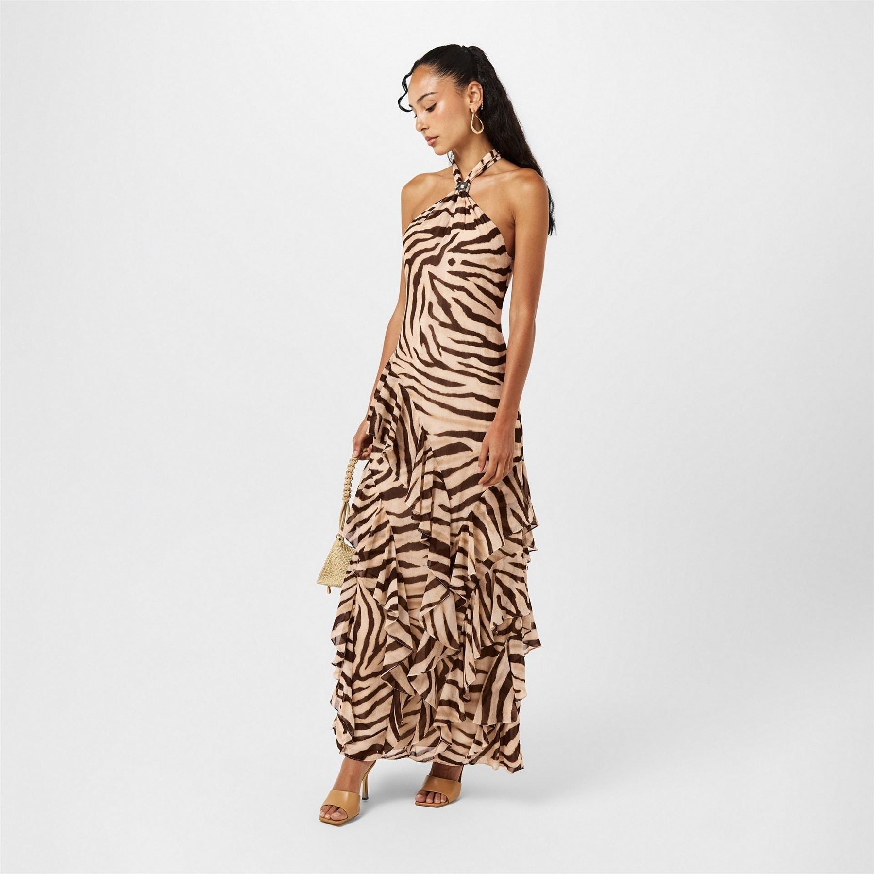 Lauren by Ralph Lauren Real Leather Haletta Ball Gown