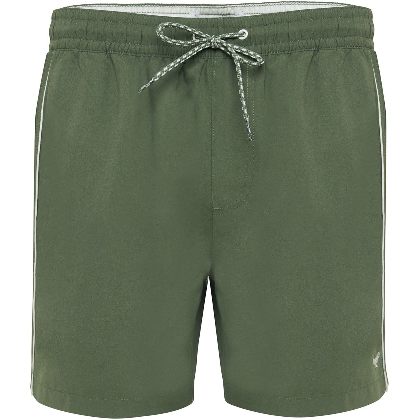 Threadbare Solid Patterned Regular Fit Swim Shorts