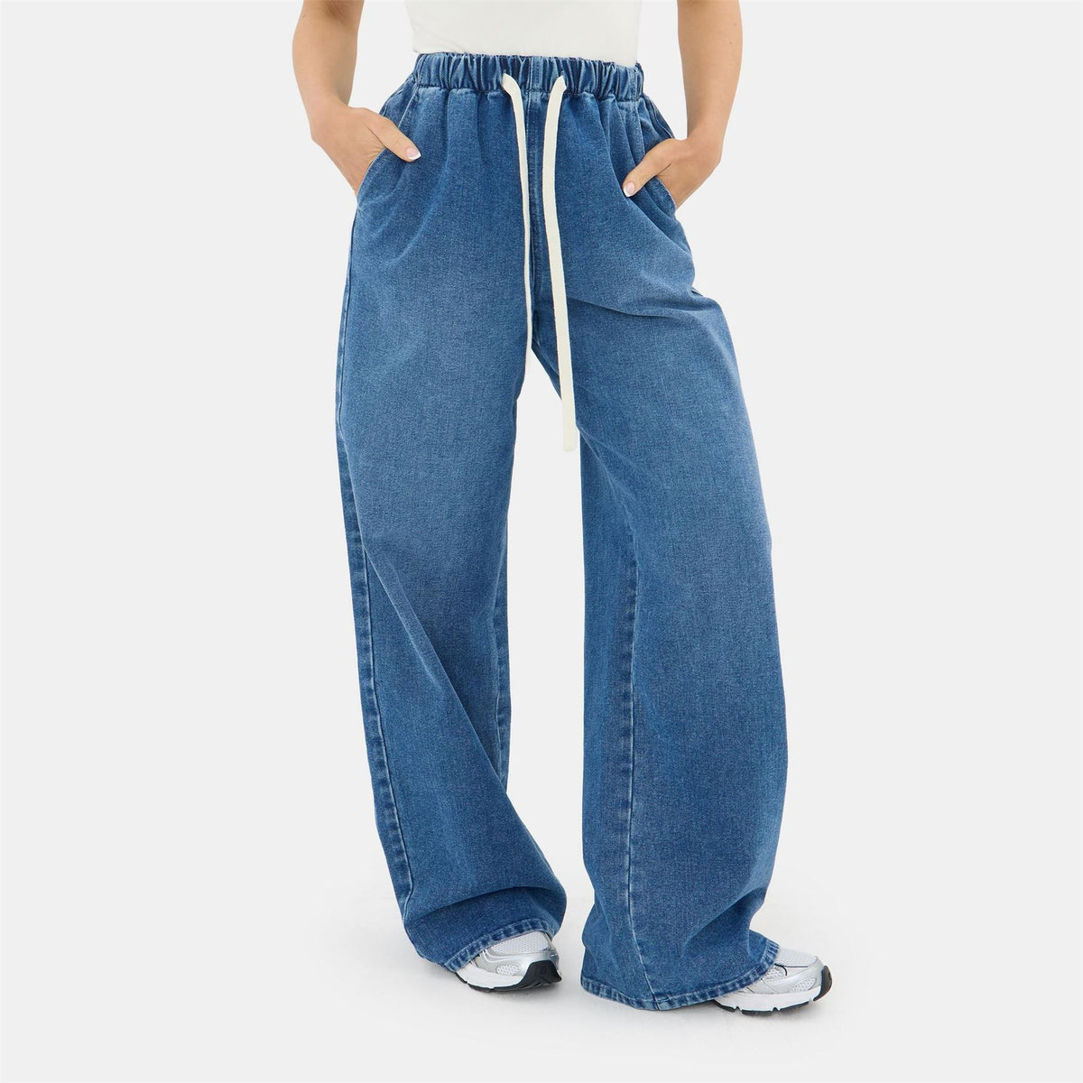 I Saw It First Drawcord Denim Jogger
