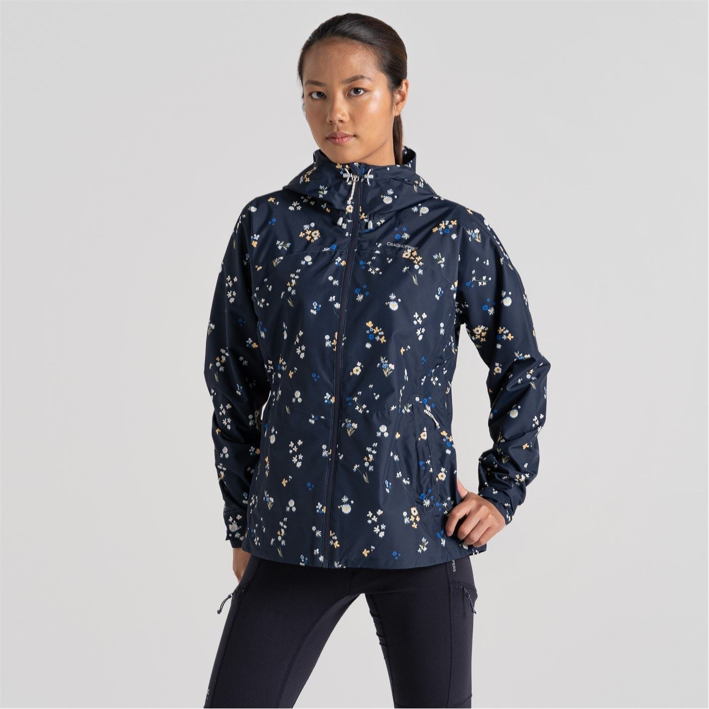 Craghoppers Sariah Hooded Floral Patterned Rain Jacket